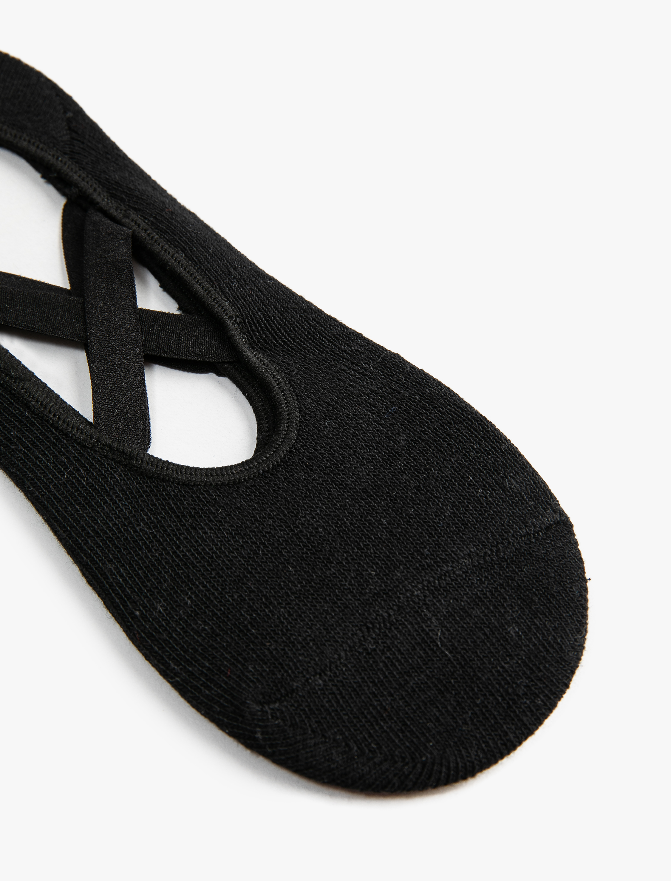  Kadın Pilates Çorabı Çapraz Bant Detaylı Kaydırmaz Taban