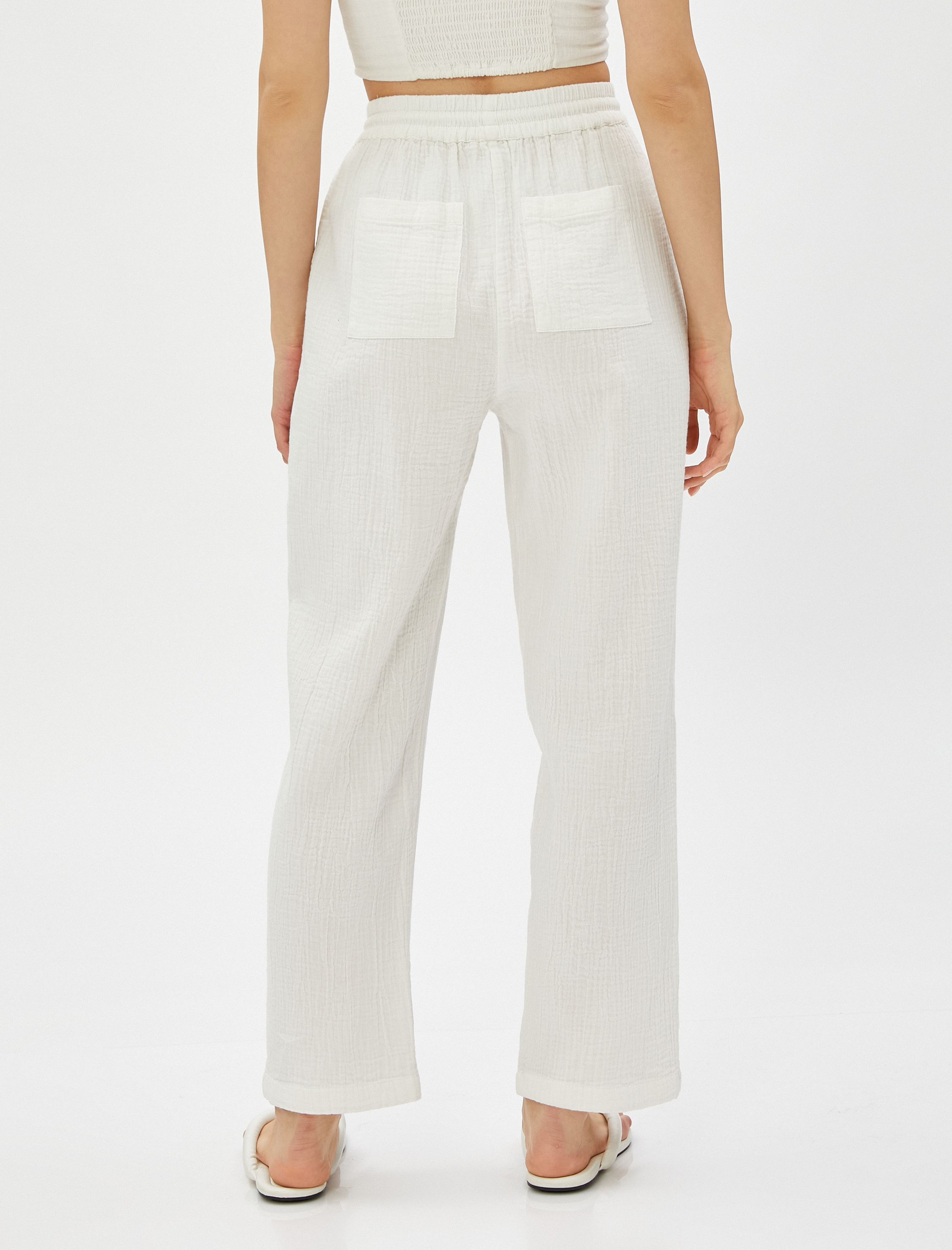   Rahat Pantolon Cepli Beli Bağlamalı