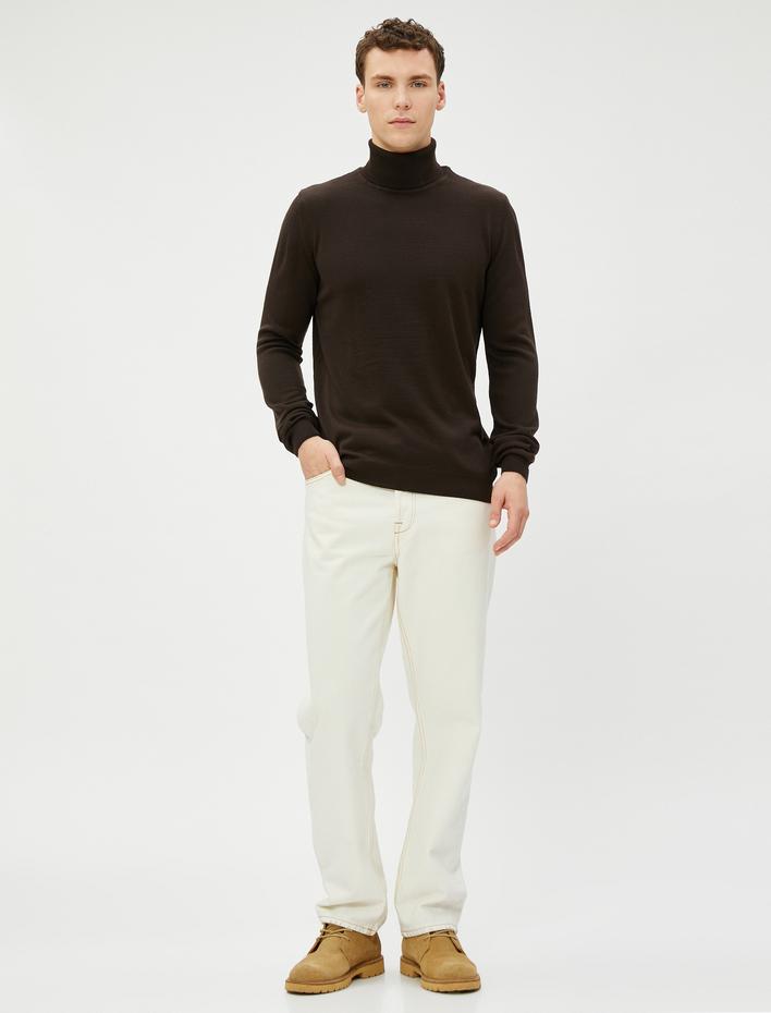  Akrilik Triko Kazak Balıkçı Yaka