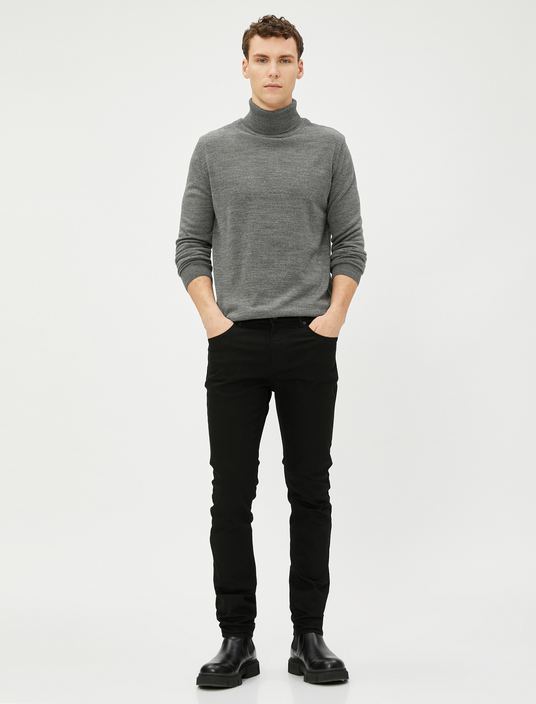   Akrilik Triko Kazak Balıkçı Yaka