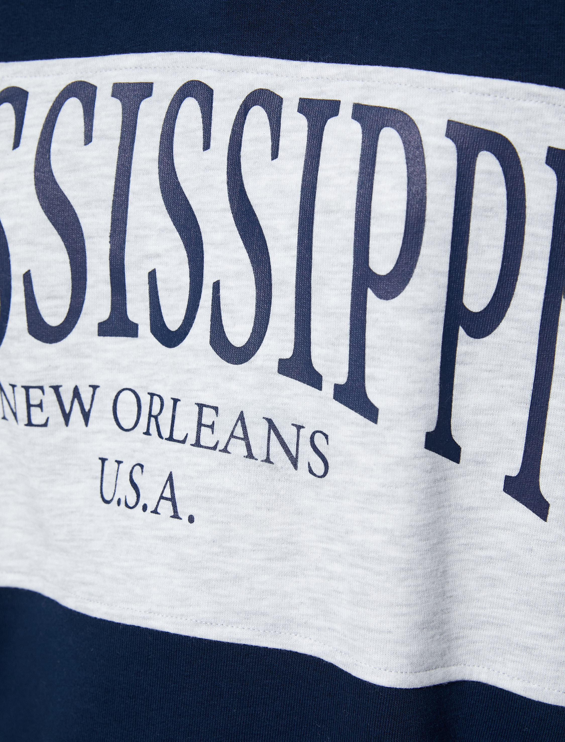 Oversize Kolej Sweatshirt Polo Yaka Baskılı Düğmeli