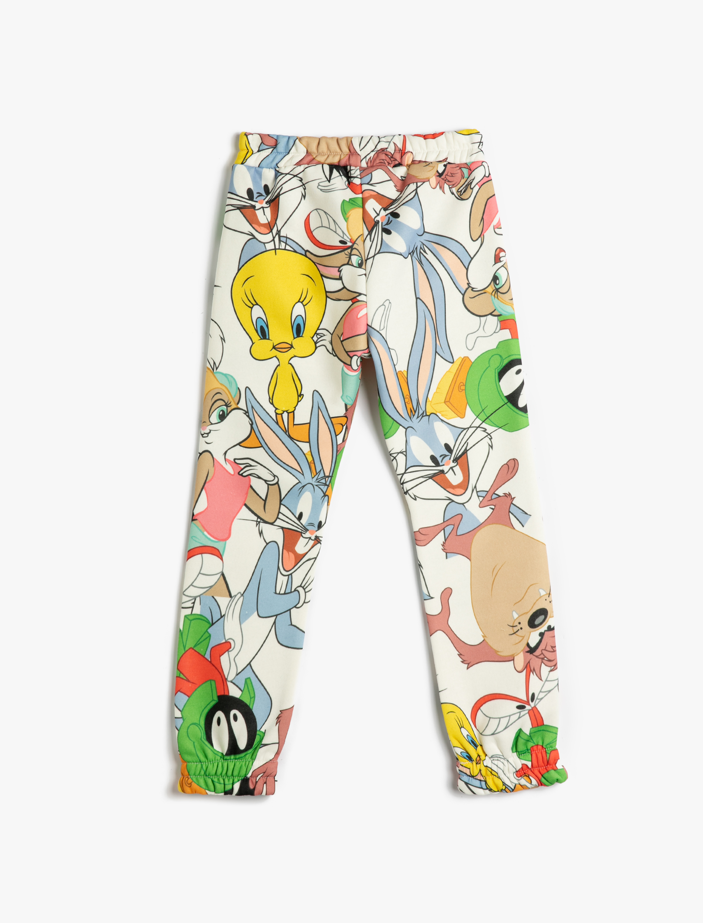  Kız Çocuk Looney Tunes Eşofman Altı Lisanslı Jogger Beli Lastikli Şardonlu