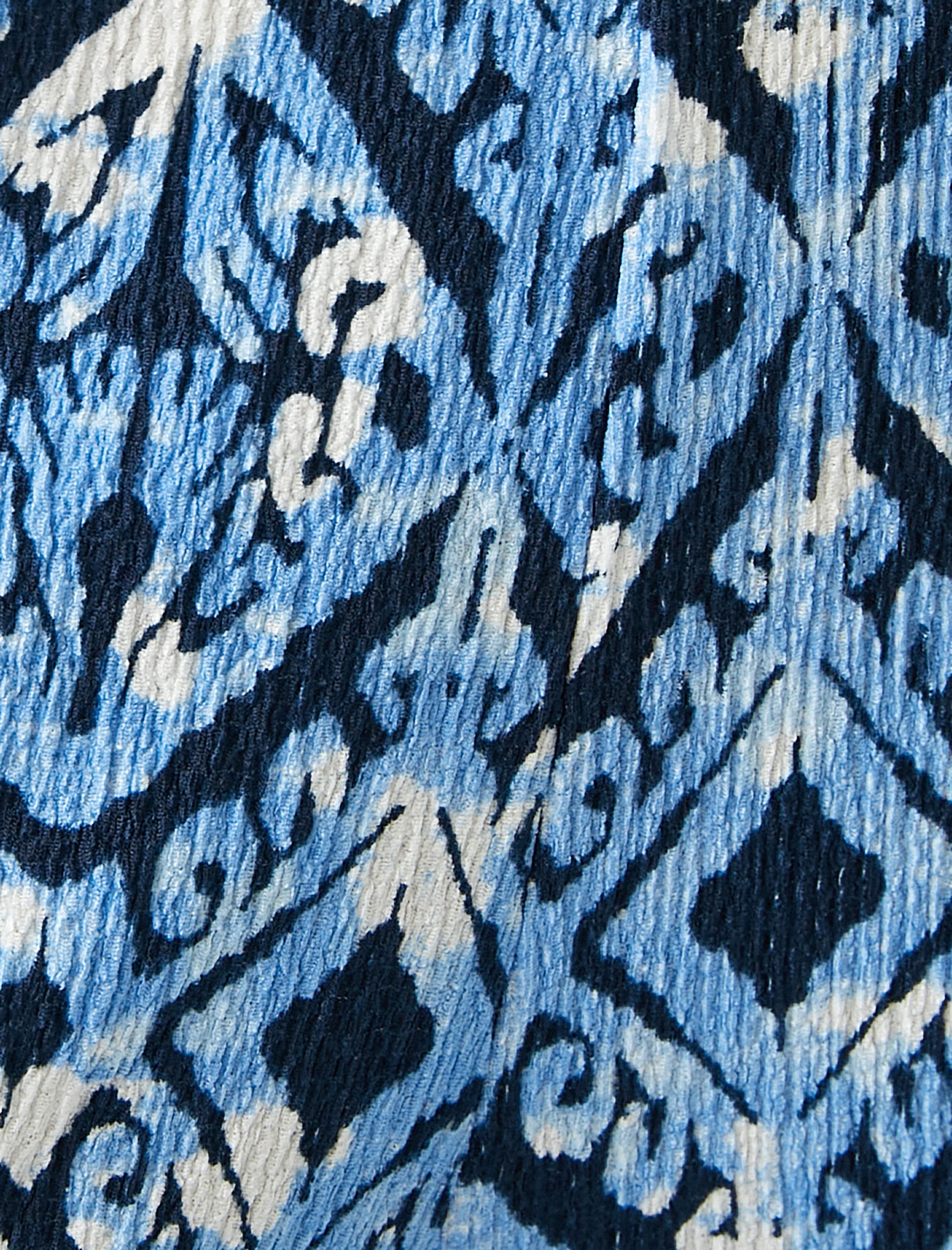   Bol Paça Pantolon Beli Lastikli Rahat Kesim Etnik Desenli Bürümcük