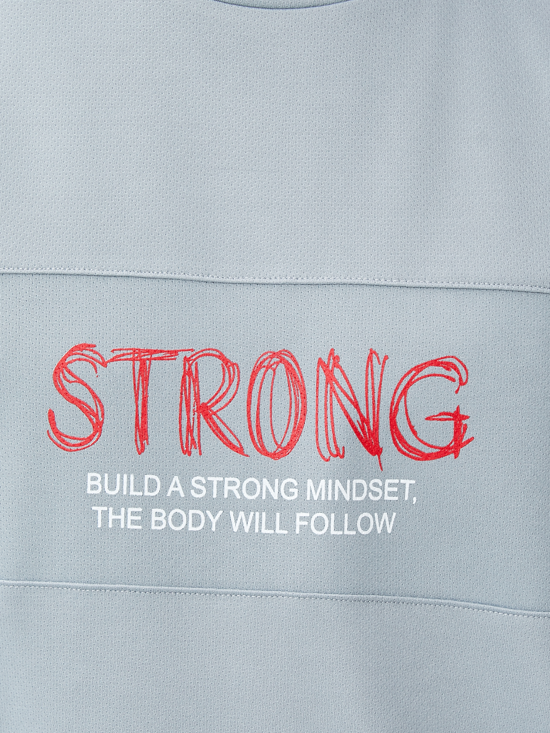   Sporcu Atleti Slogan Baskılı Dikiş Detaylı