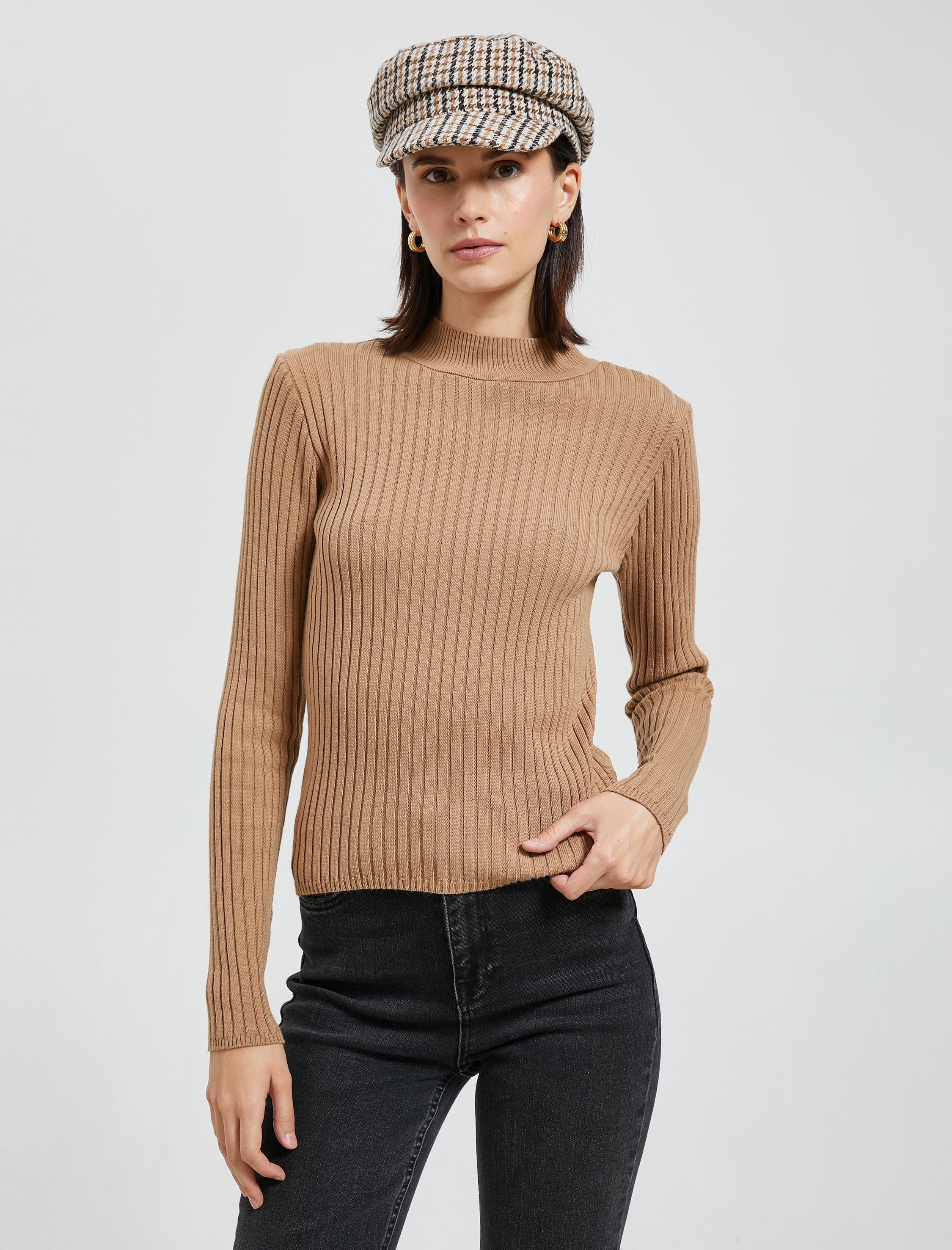   Yarım Balıkçı Yaka Kazak Slim Fit Triko