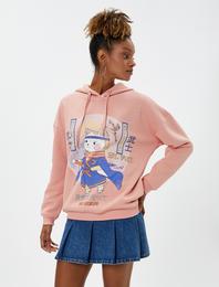 Anime Sweatshirt Kapüşonlu Uzun Kollu Baskılı