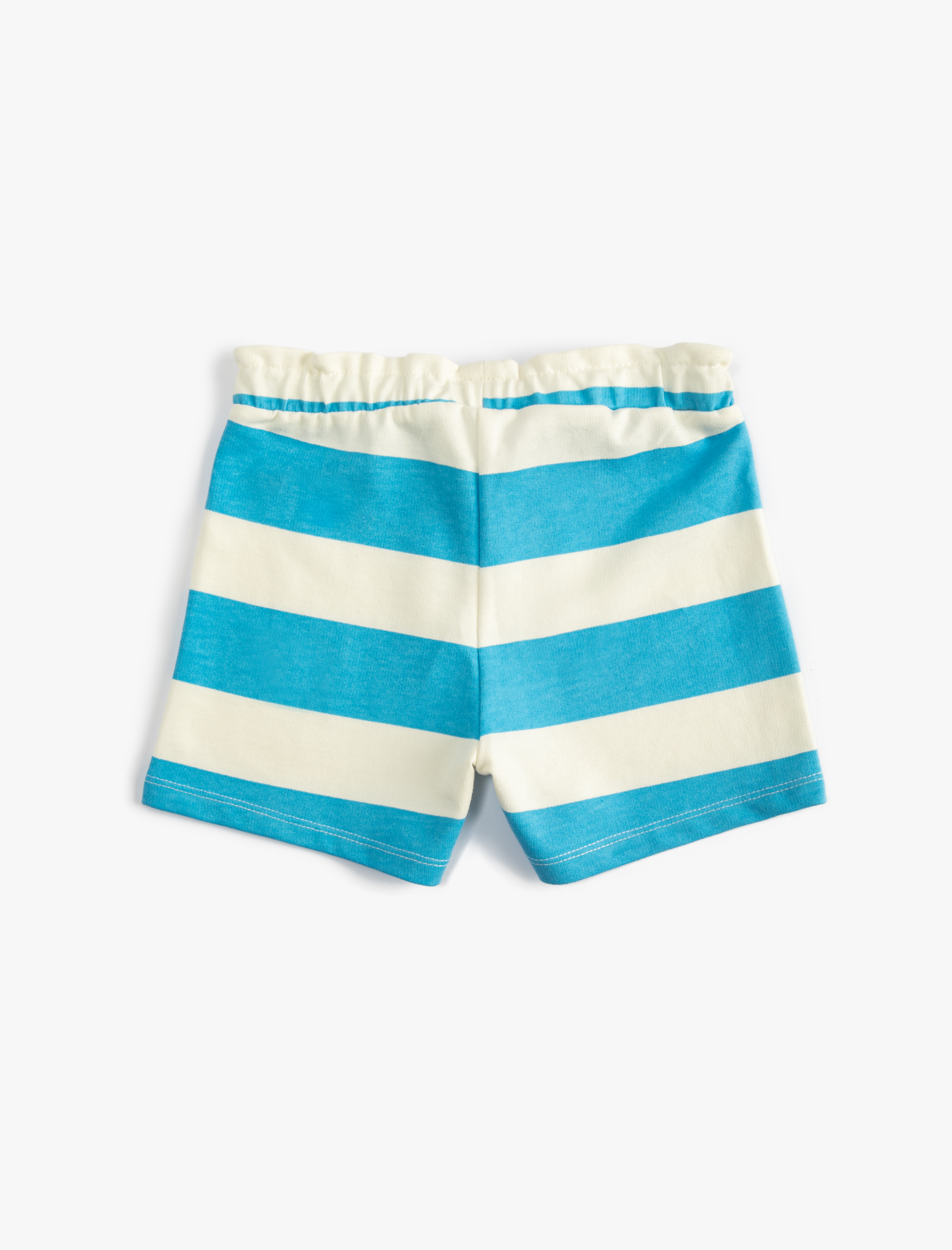  Kız Çocuk Şort Beli Bağlamalı Pamuklu