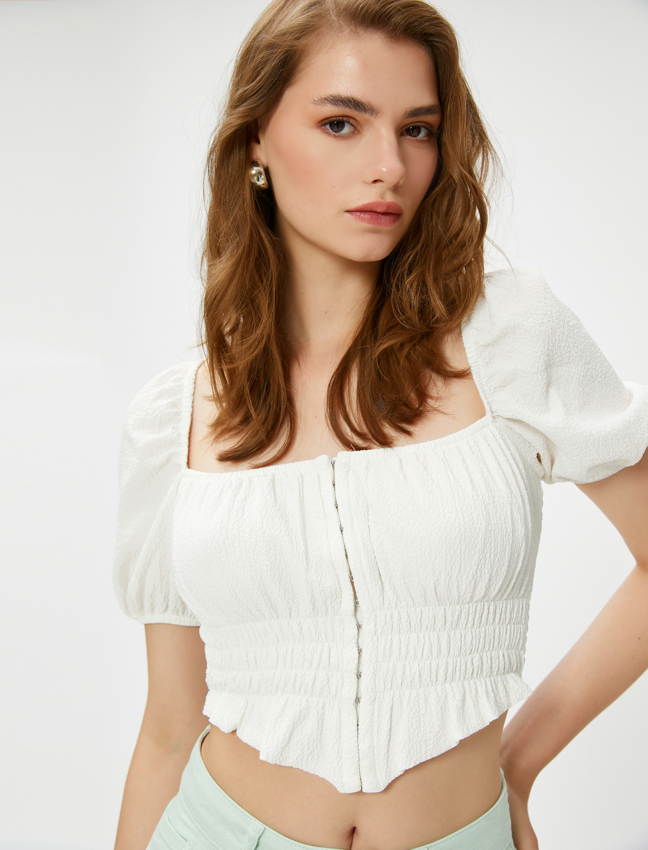   Korseli Gipeli Crop Bluz