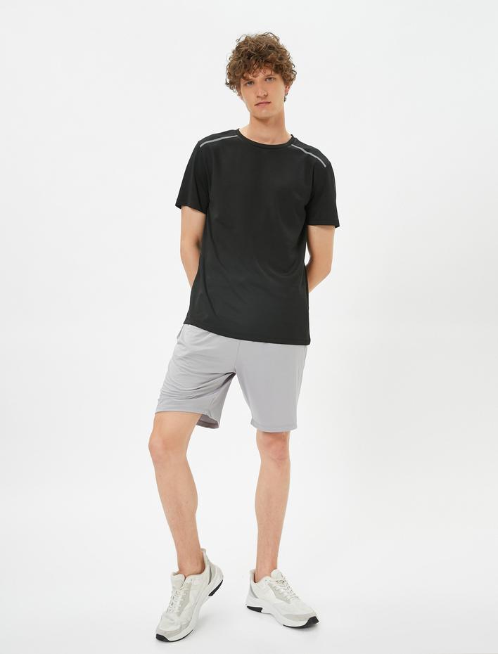  Spor Şort Beli Bağcıklı Cep Detaylı