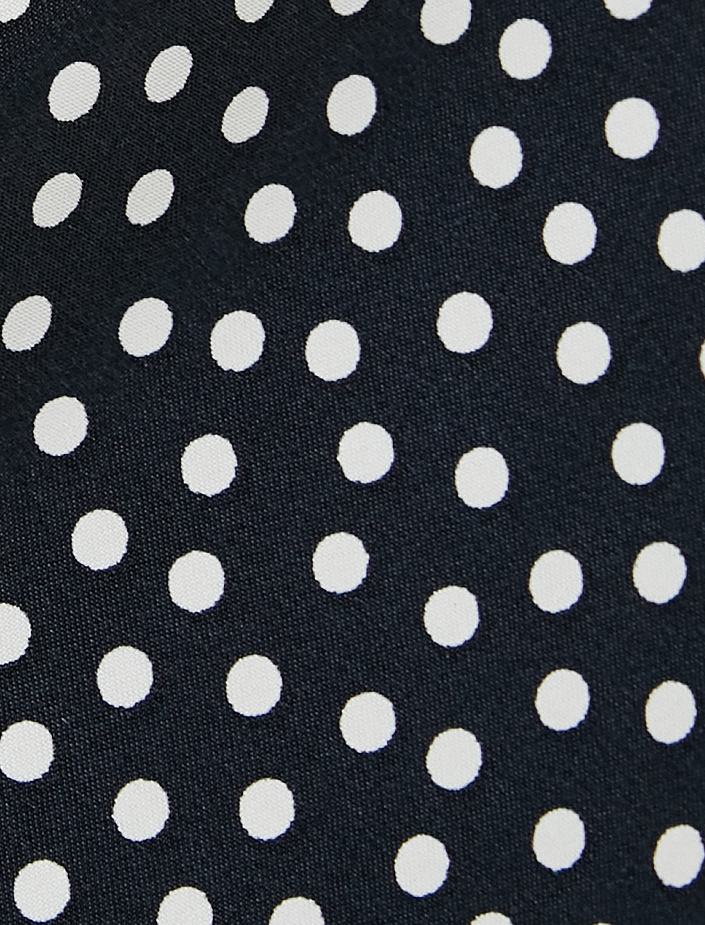   Puantiyeli Saten Midi Evaze Etek