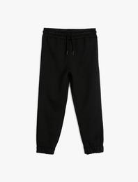 Basic Jogger Eşofman Altı Beli Bağlamalı Şardonlu