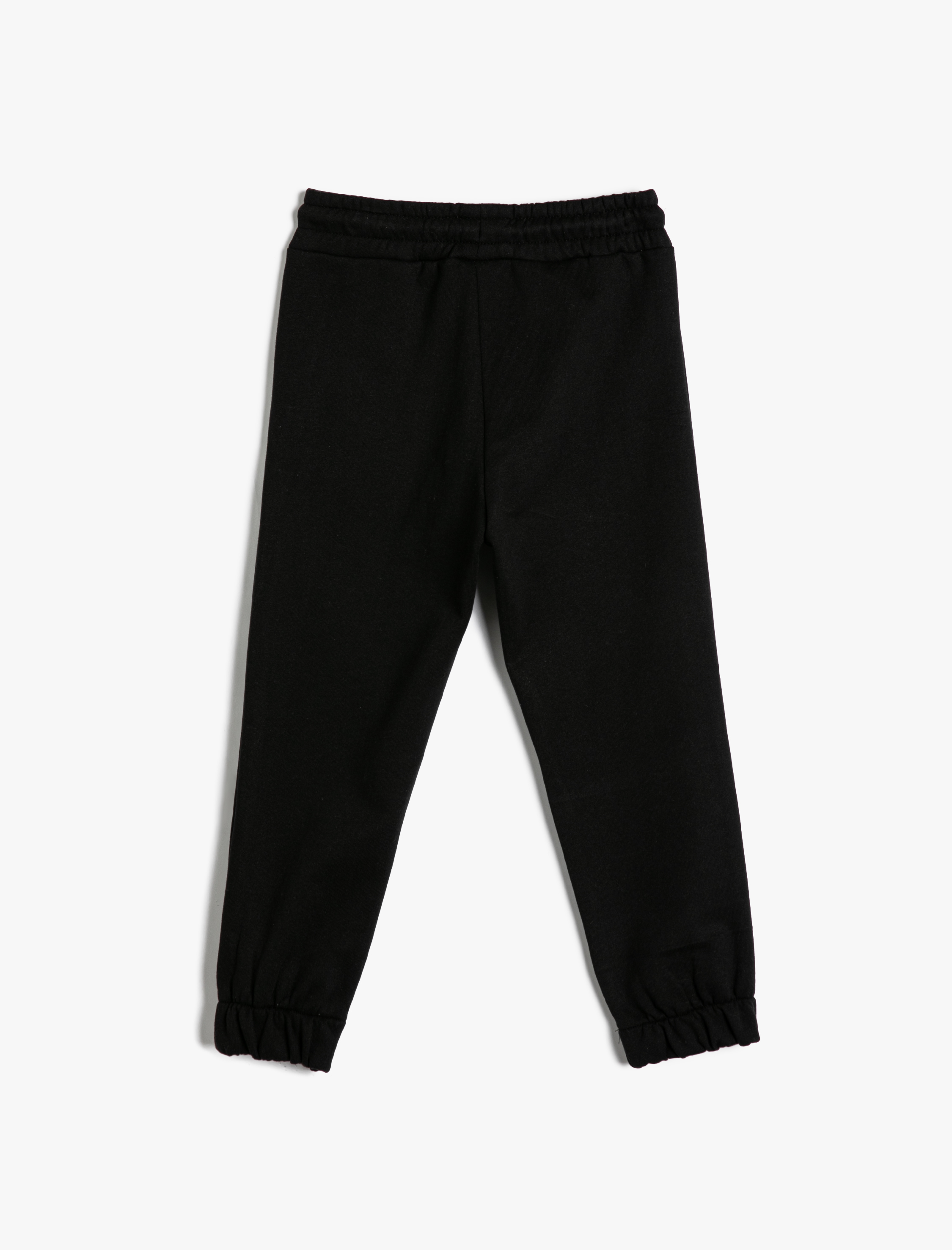  Erkek Çocuk Basic Jogger Eşofman Altı Beli Bağlamalı Şardonlu