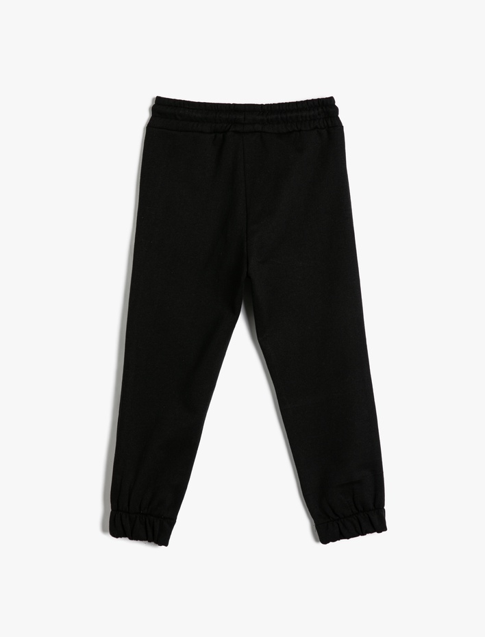 Erkek Çocuk Basic Jogger Eşofman Altı Beli Bağlamalı Şardonlu