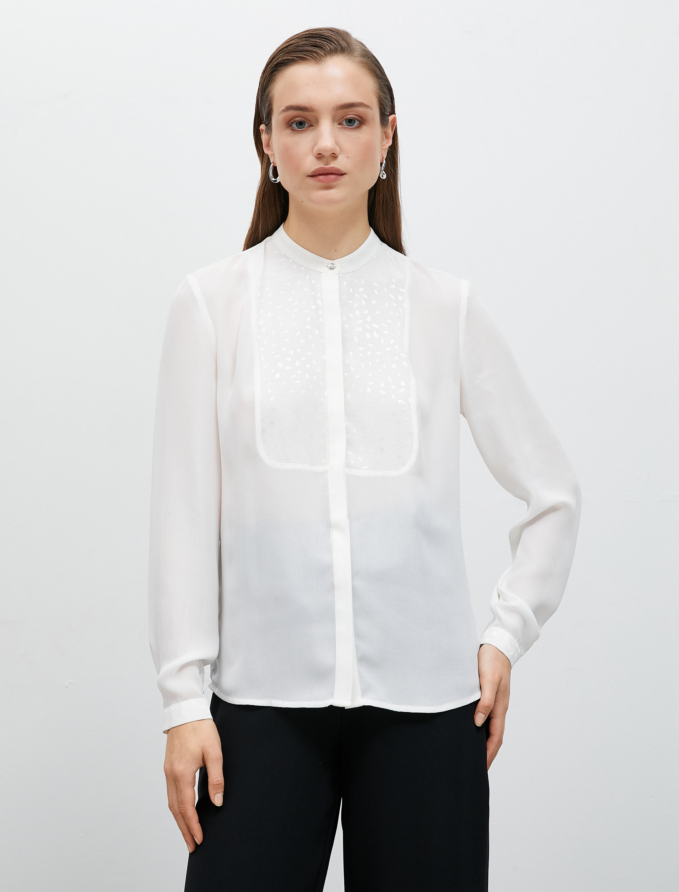   Hakim Yaka Gömlek İki Farklı Kumaş