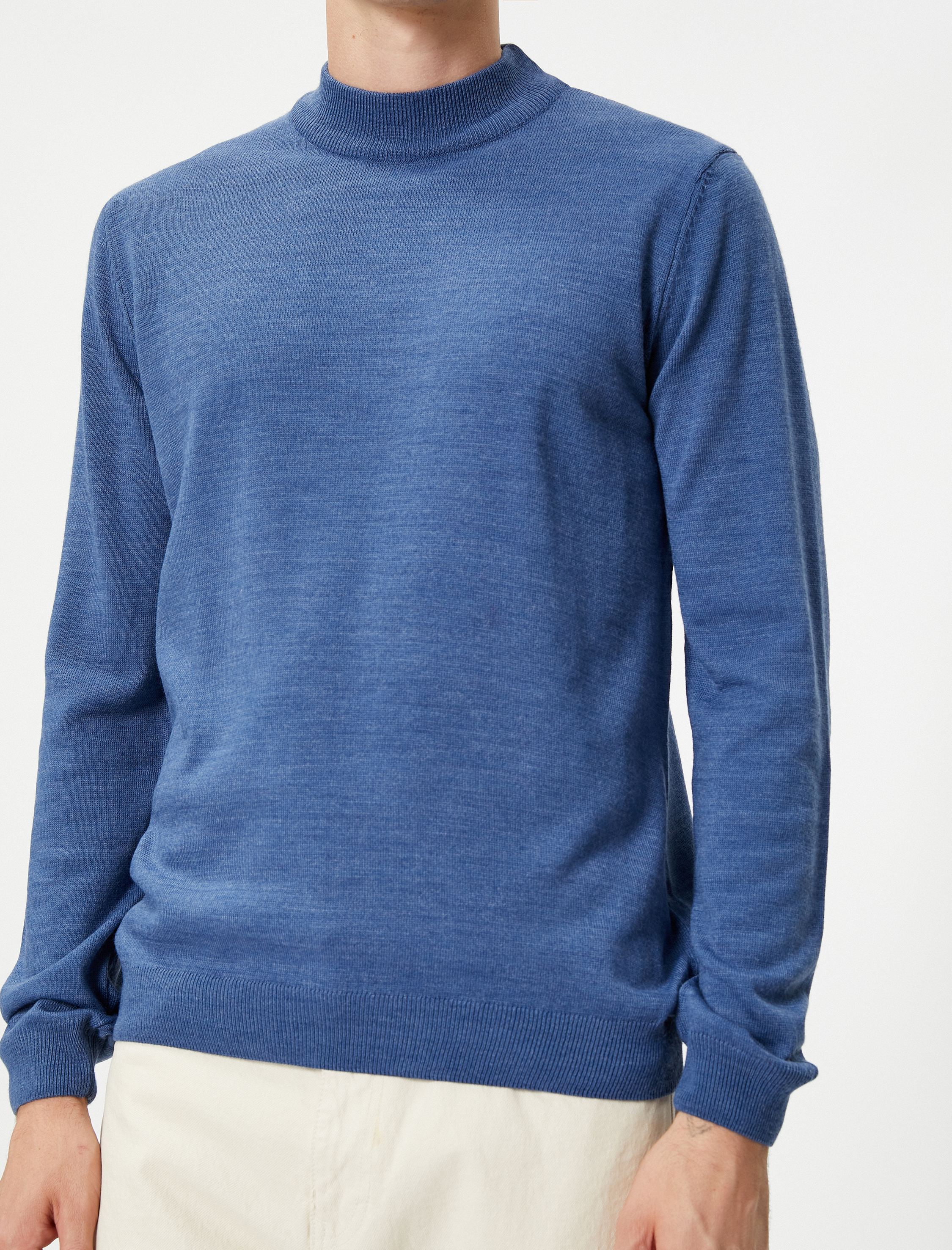   Akrilik Triko Kazak Yarım Balıkçı Yaka