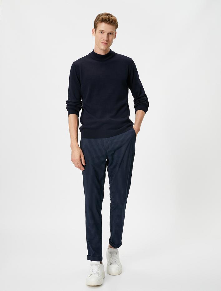  Akrilik Triko Kazak Yarım Balıkçı Yaka