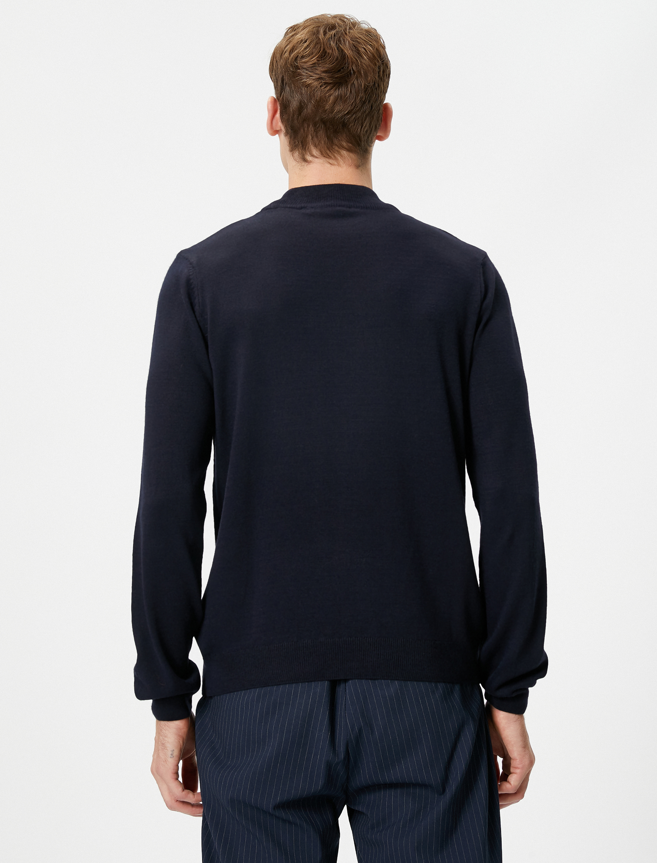   Akrilik Triko Kazak Yarım Balıkçı Yaka