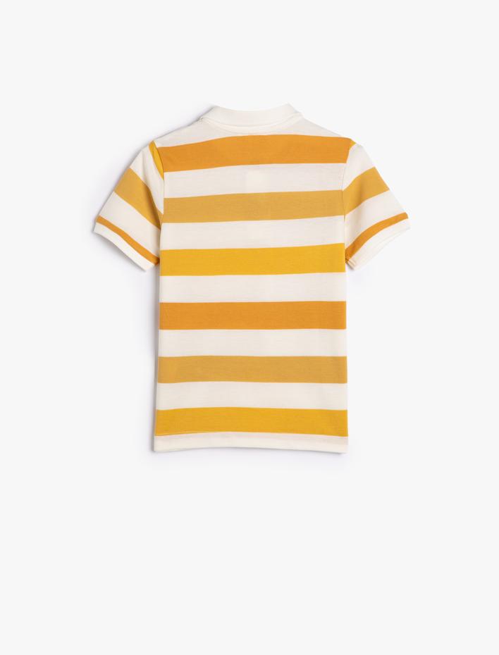 Erkek Çocuk Polo Tişört Kısa Kollu Düğmeli Pamuklu