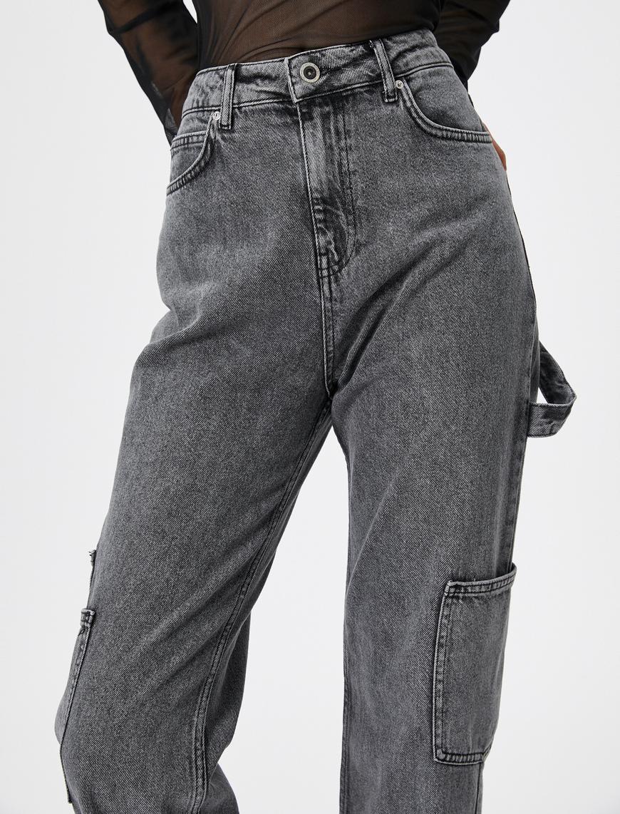   Yüksek Bel Kot Straight Jean Kot Pantolon Düz Paça - Eve Jeans