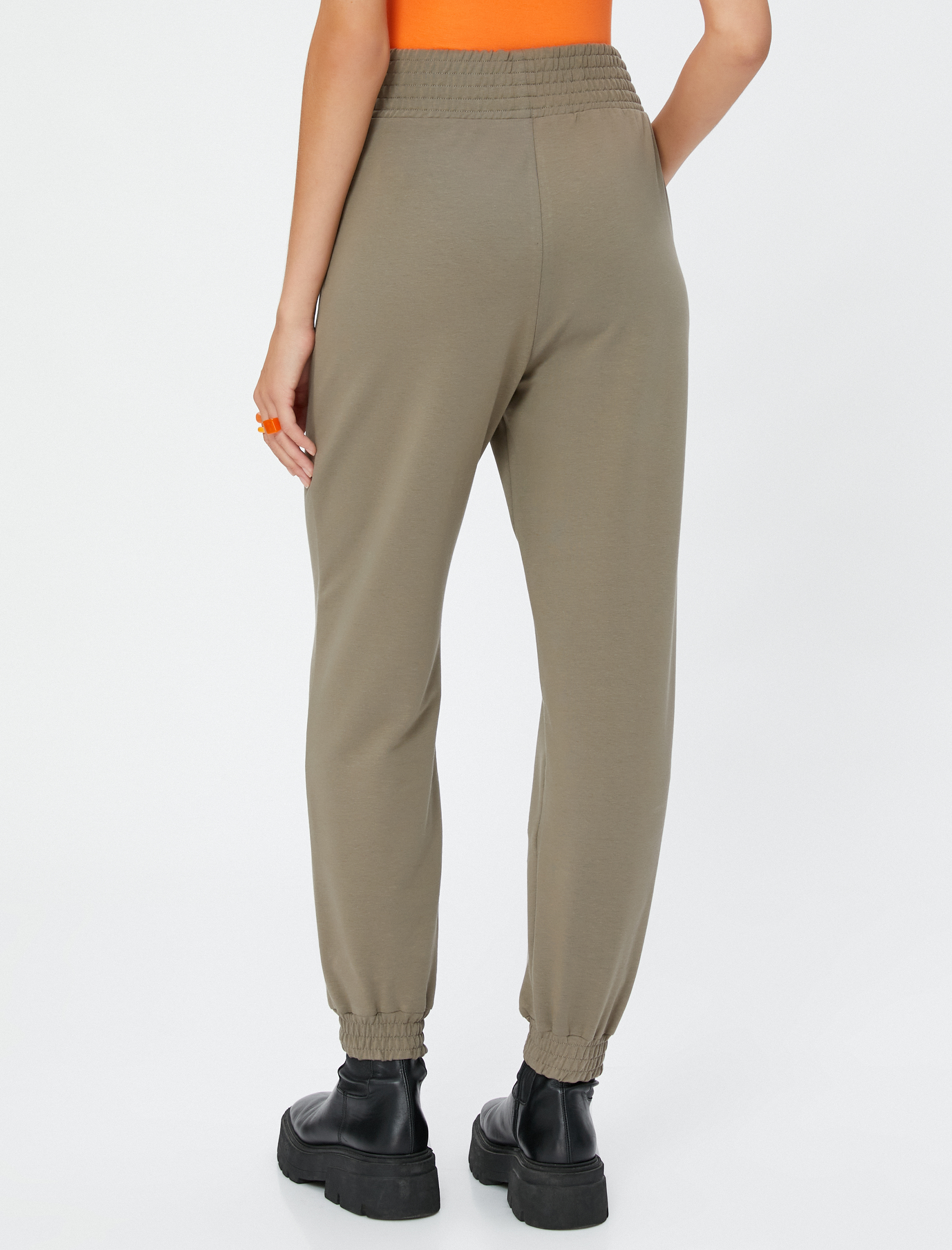   Jogger Eşofman Altı Yüksek Bel Cep Detaylı