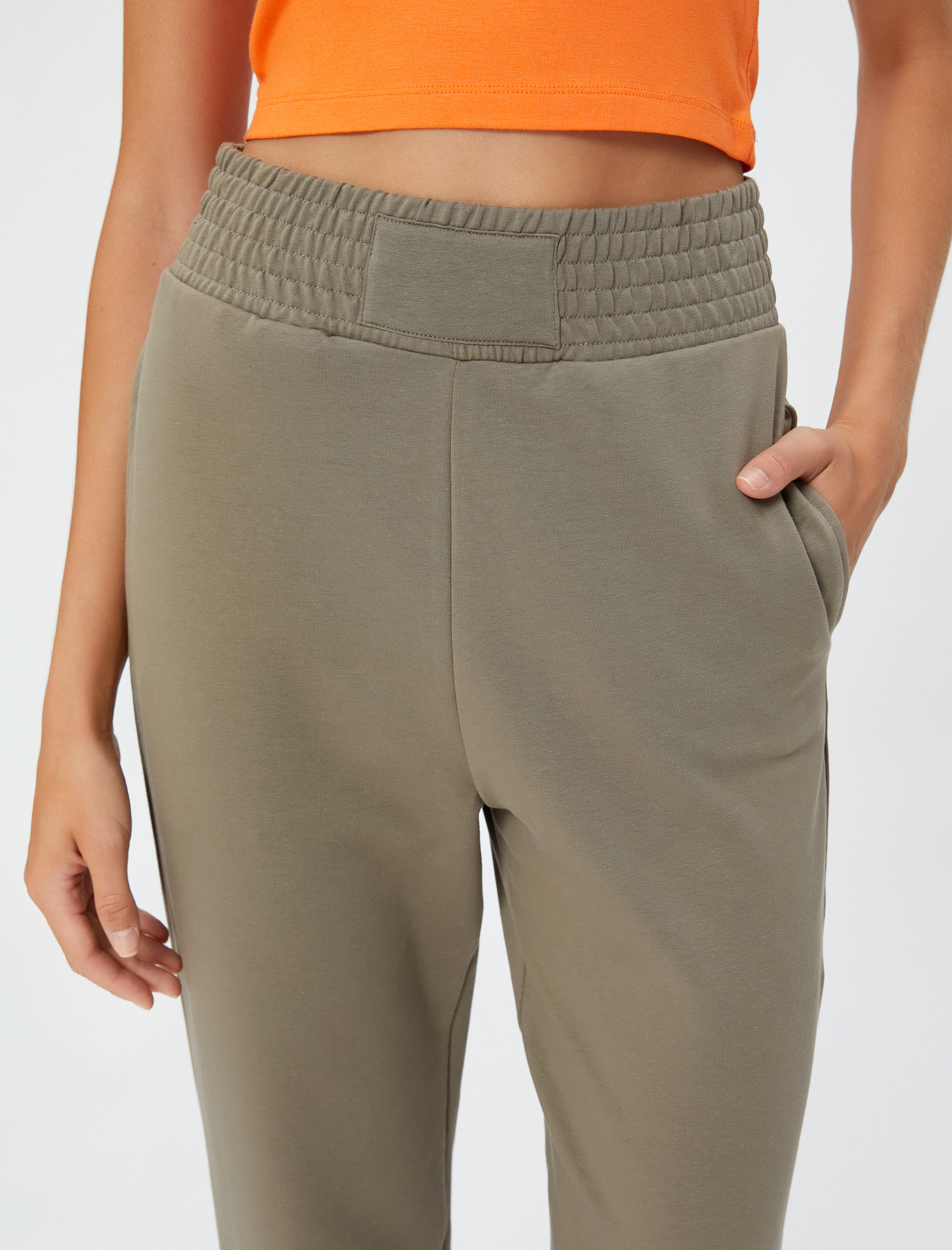   Jogger Eşofman Altı Yüksek Bel Cep Detaylı