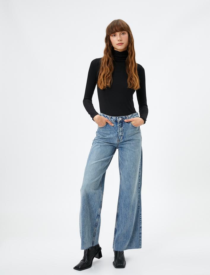  Uzun Kollu Tişört Balıkçı Yaka Basic