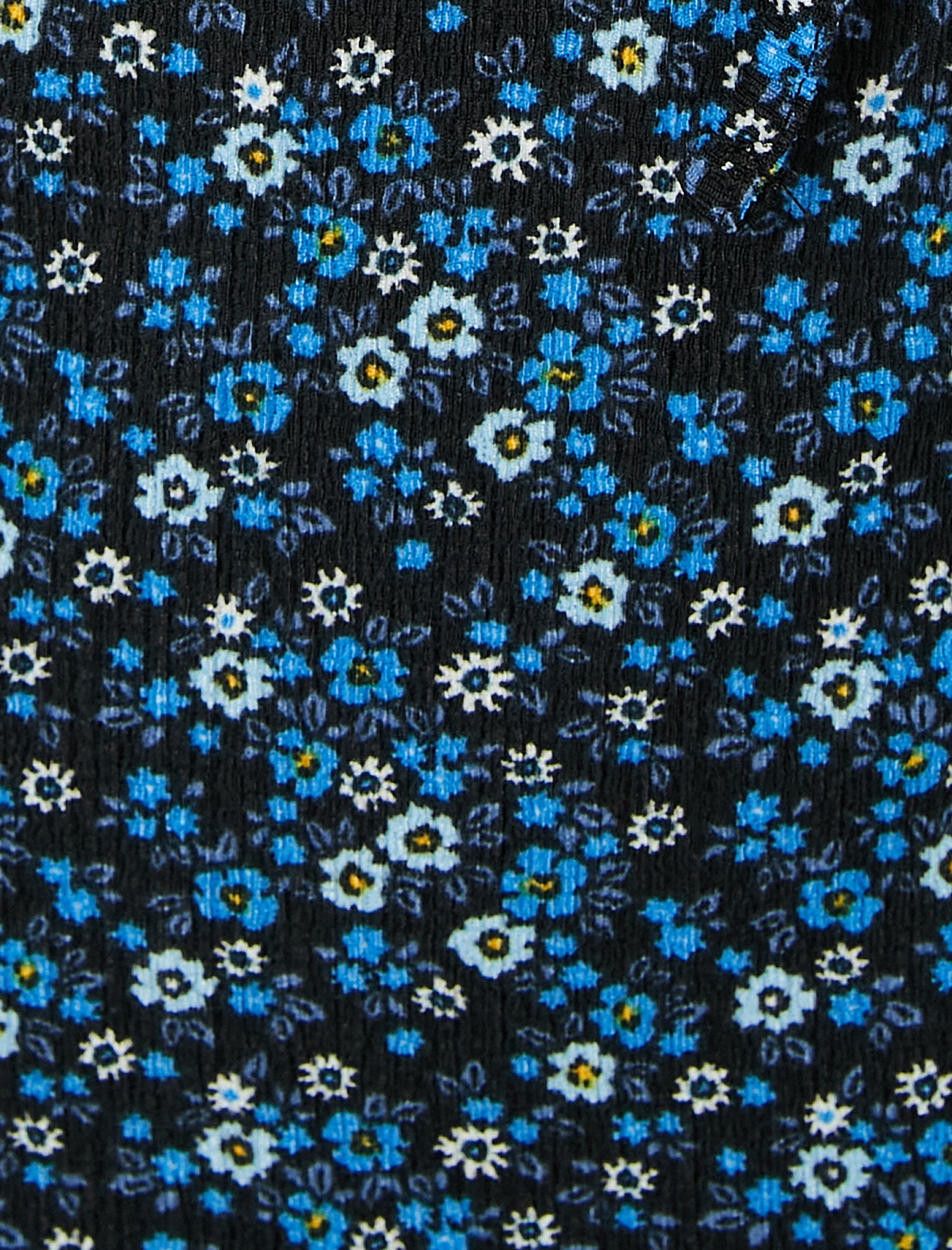   Yırtmaçlı Kışlık Elbise Midi Çiçekli Balon Kollu Slim Fit Bürümcük