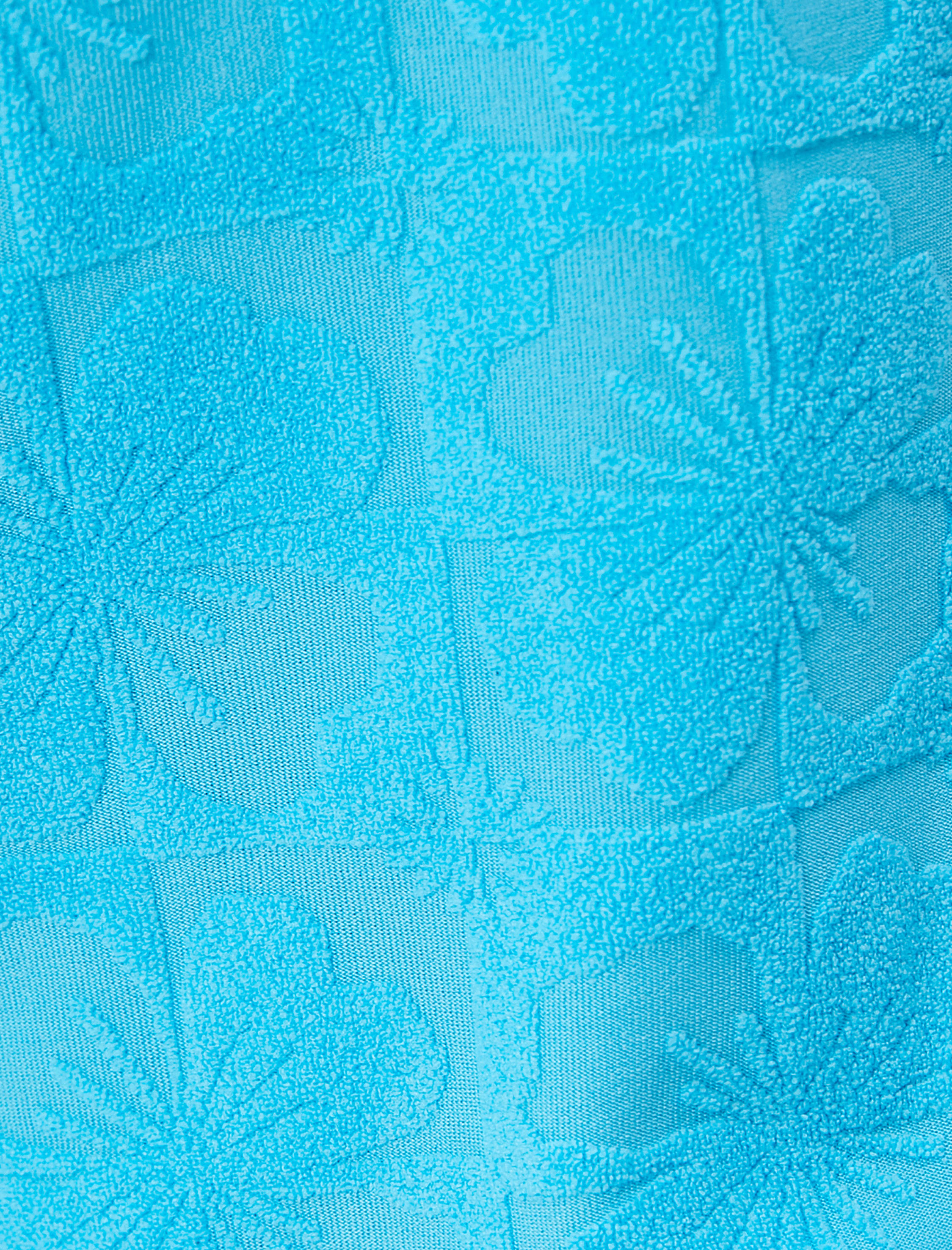 Mini Şort Havlu Çiçek Dokulu Yanları Yırtmaçlı Cepli