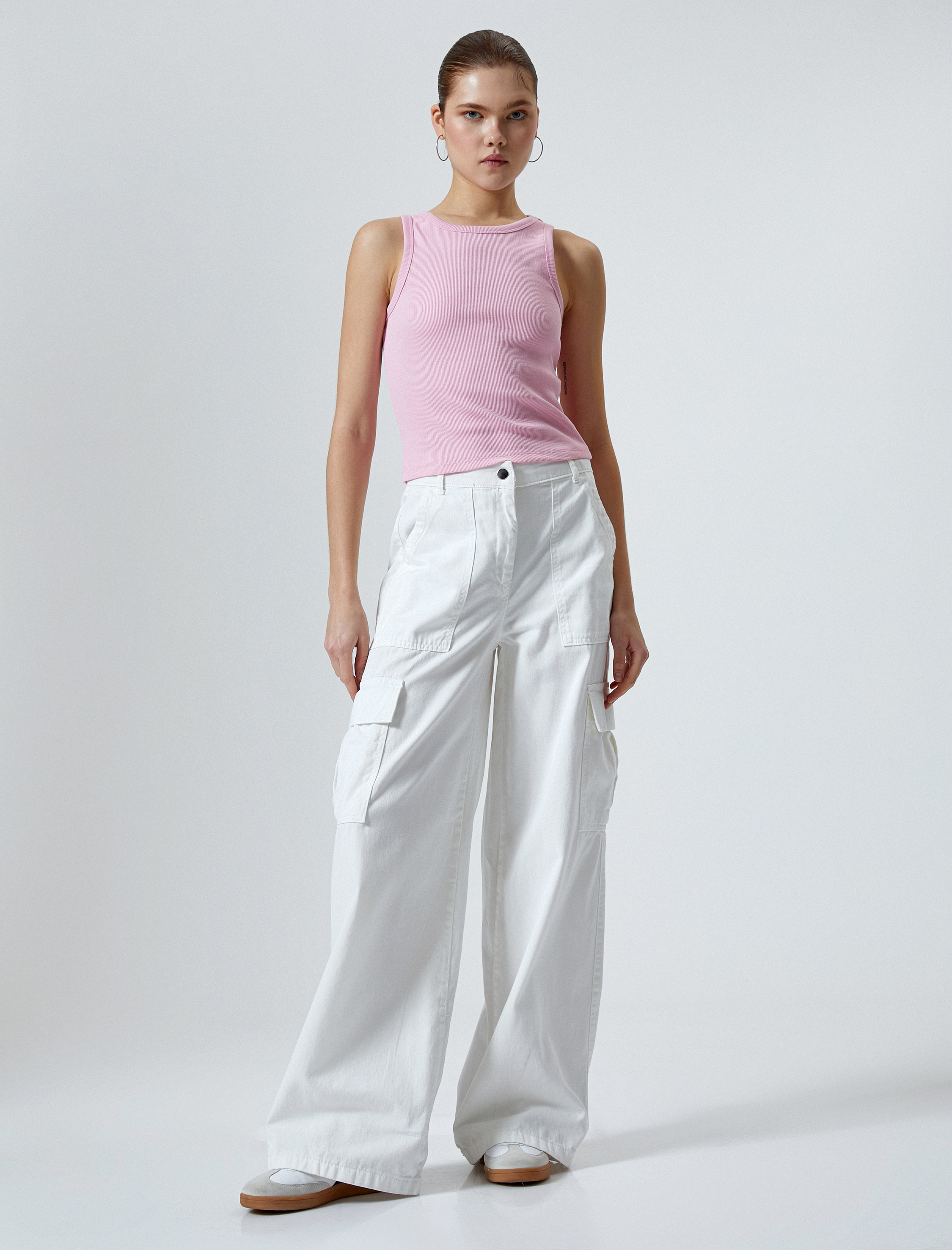   Ribanalı Basic Atlet Pamuklu Slim Fit