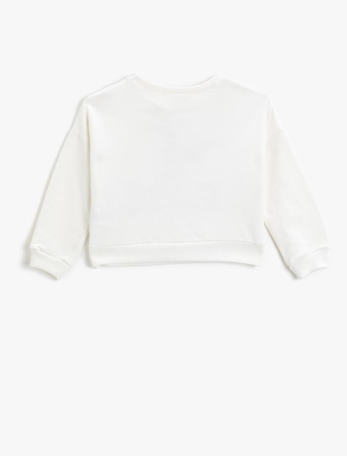 Kız Çocuk Dumbo Baskılı Lisanslı Sweatshirt Pamuklu