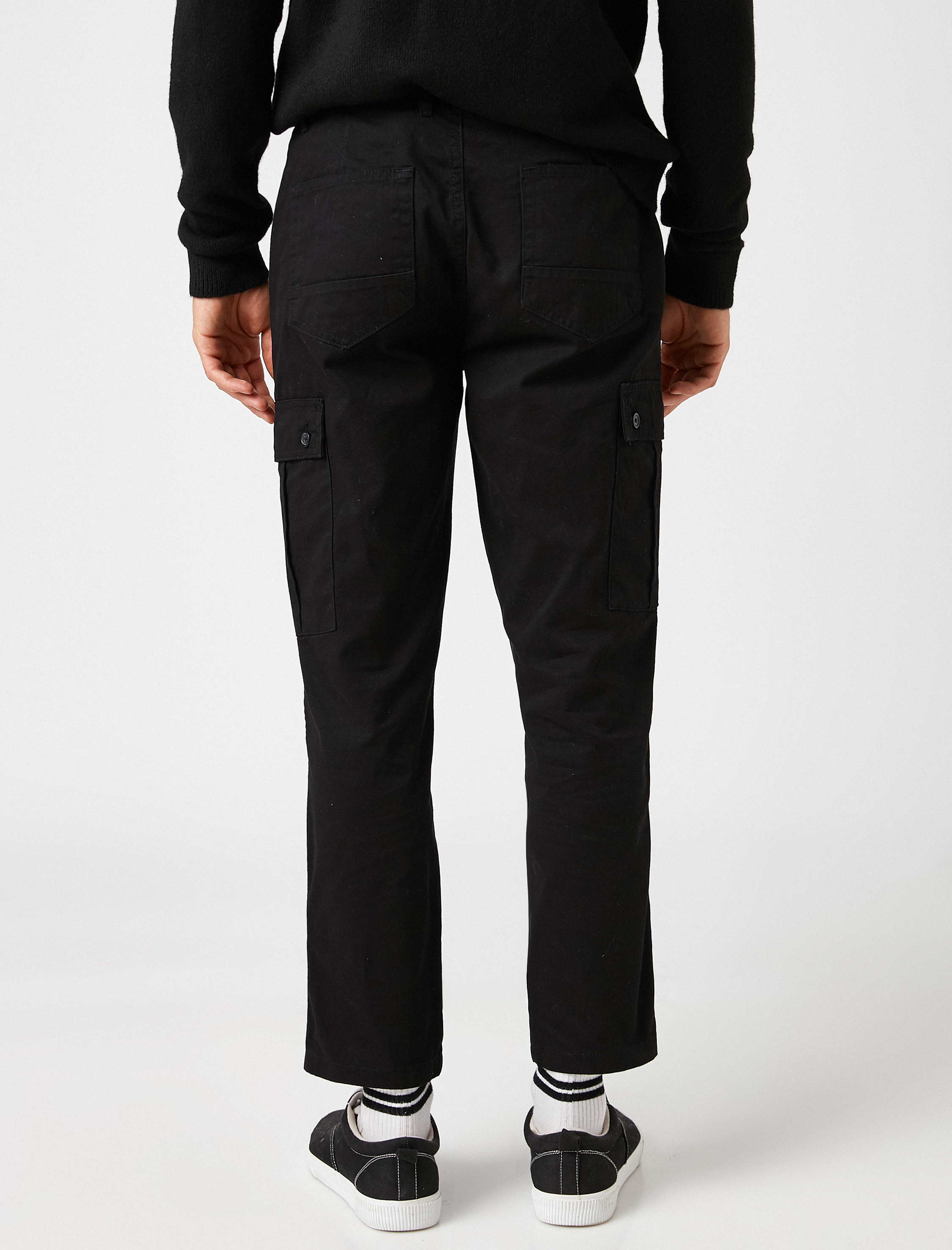   Pamuklu Gabardin Kargo Pantolon