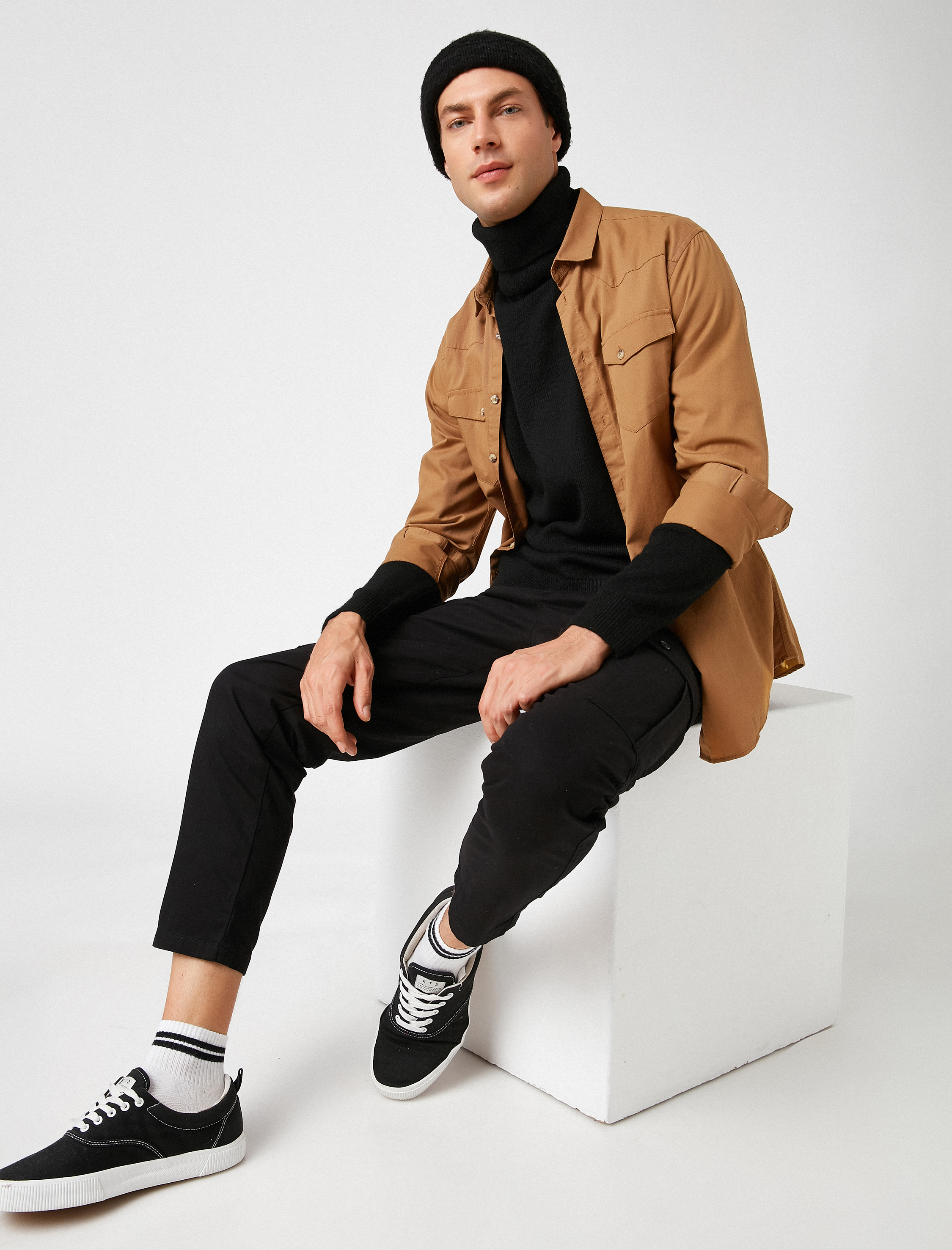   Pamuklu Gabardin Kargo Pantolon