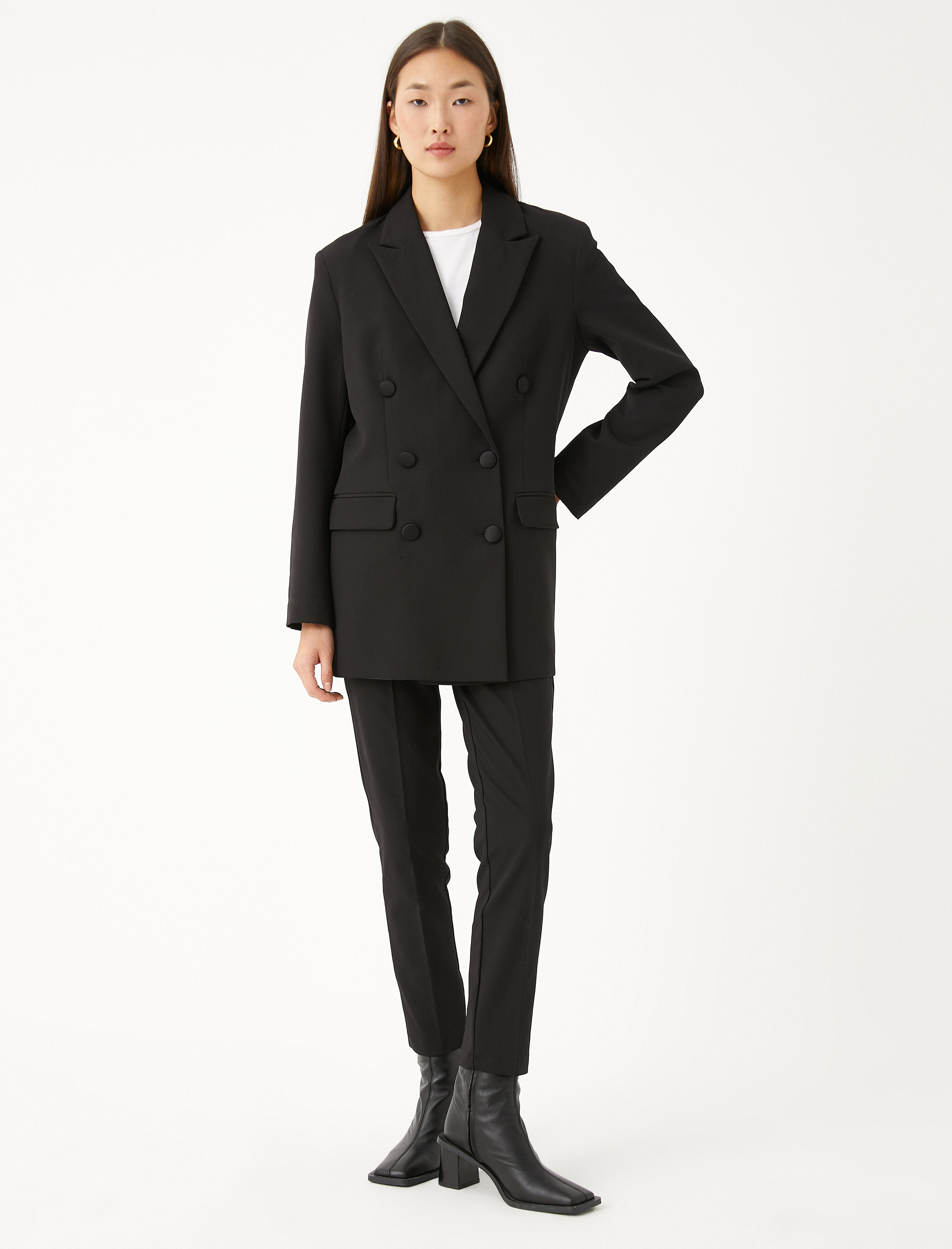   Dar Kesim Cepli Pantolon