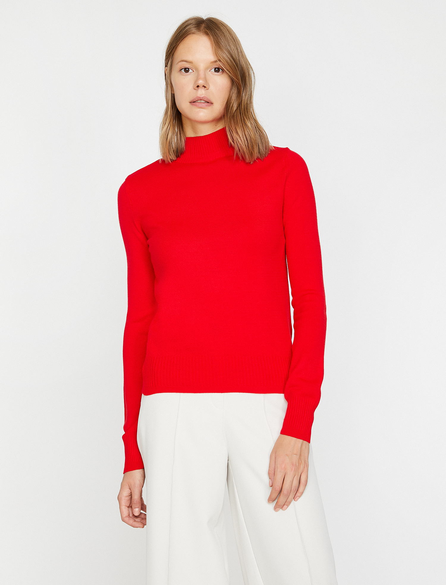   Boğazlı Triko Kazak