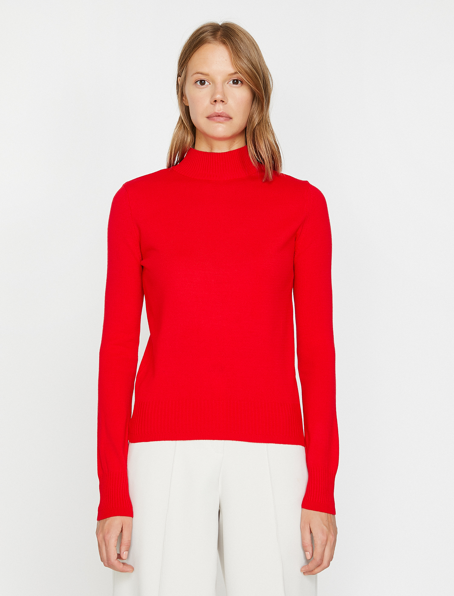   Boğazlı Triko Kazak