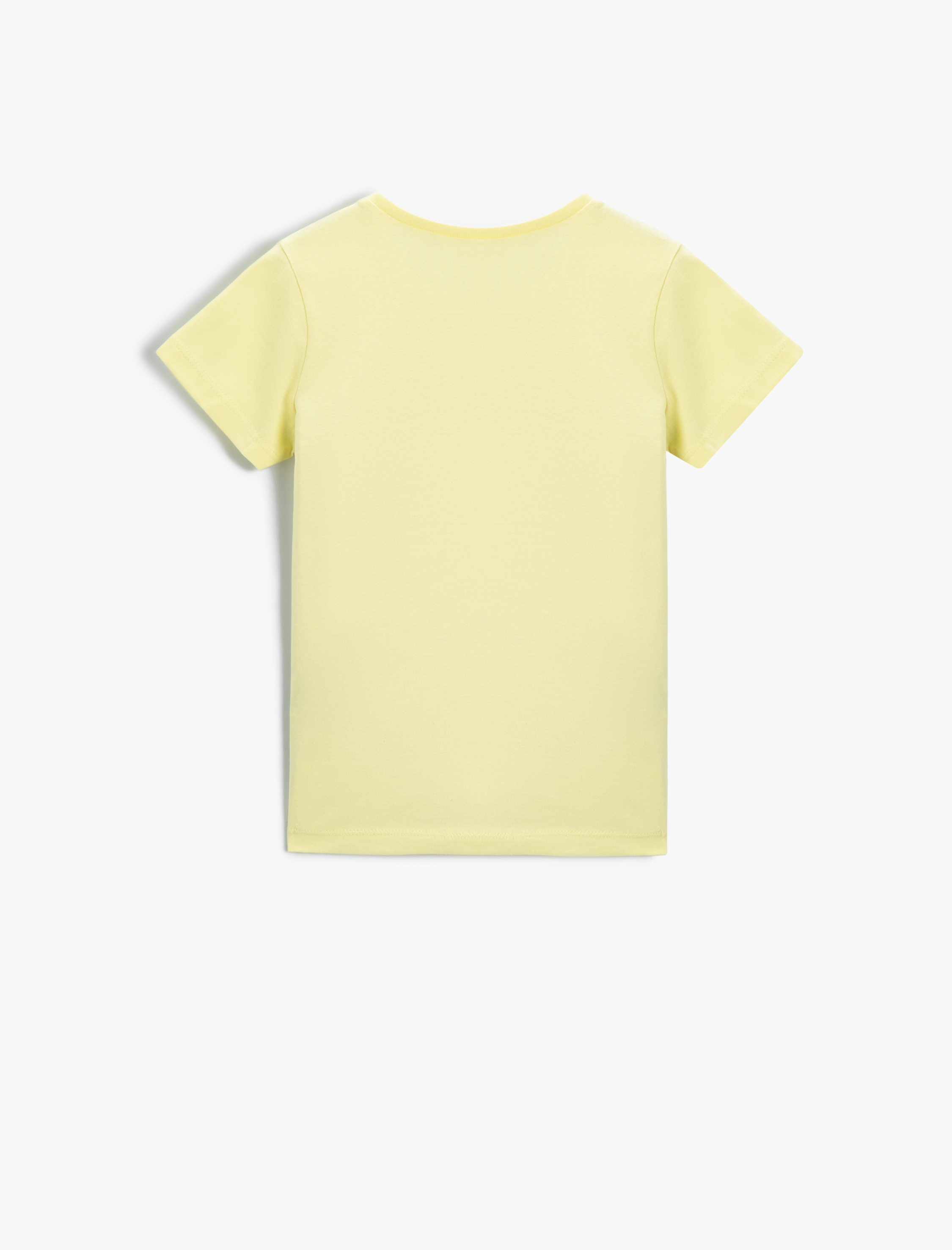  Kız Çocuk Unicorn Payetli Kısa Kollu Tişört Pamuklu