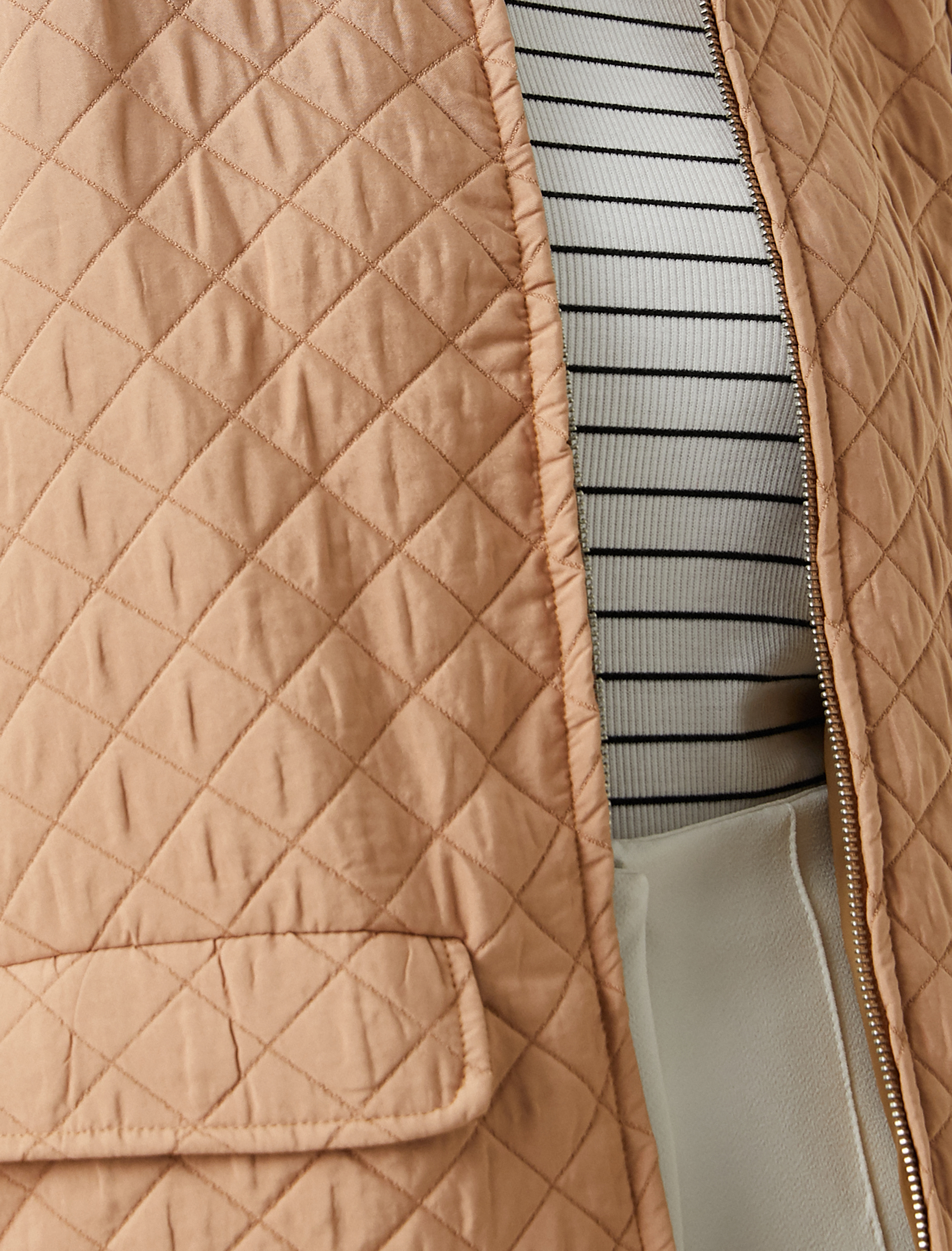   Fermuarlı Kapitone Yelek