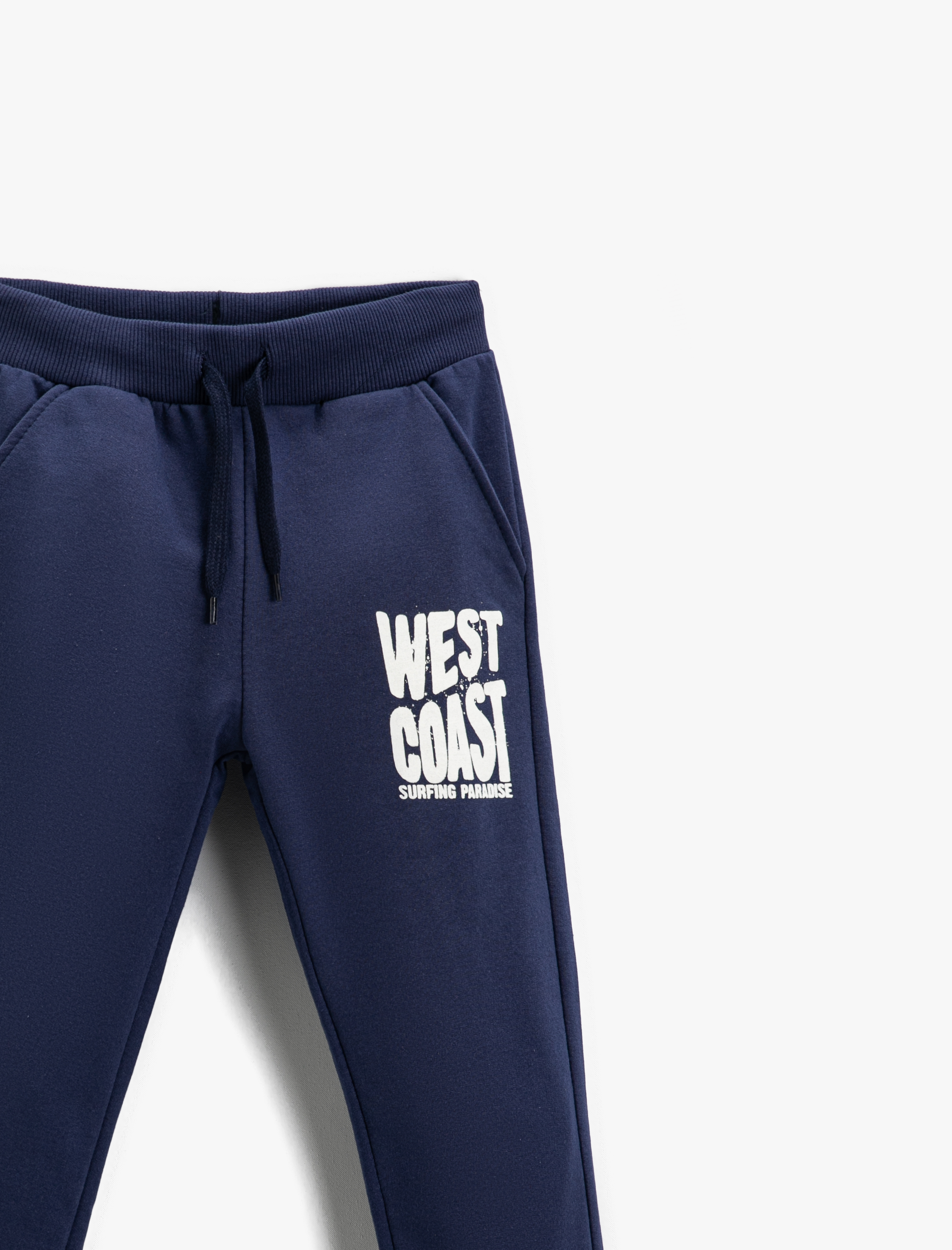  Erkek Çocuk Baskılı Jogger Eşofman Altı Beli Bağcıklı Cepli