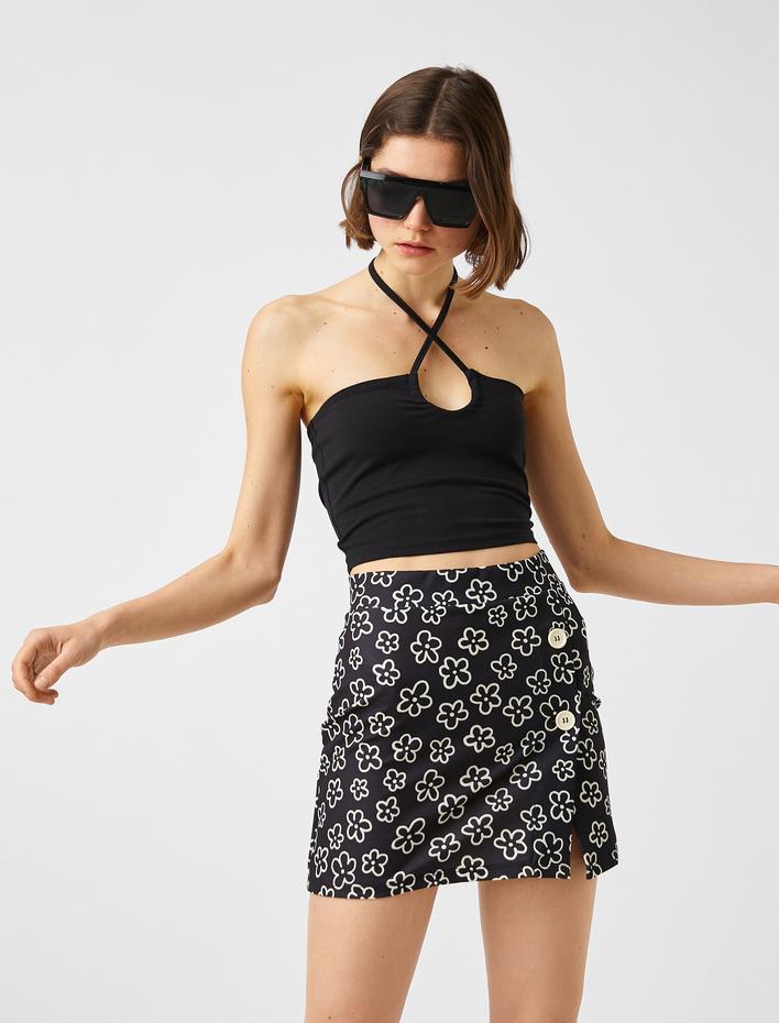  Çapraz Bağlamalı Crop Büstiyer