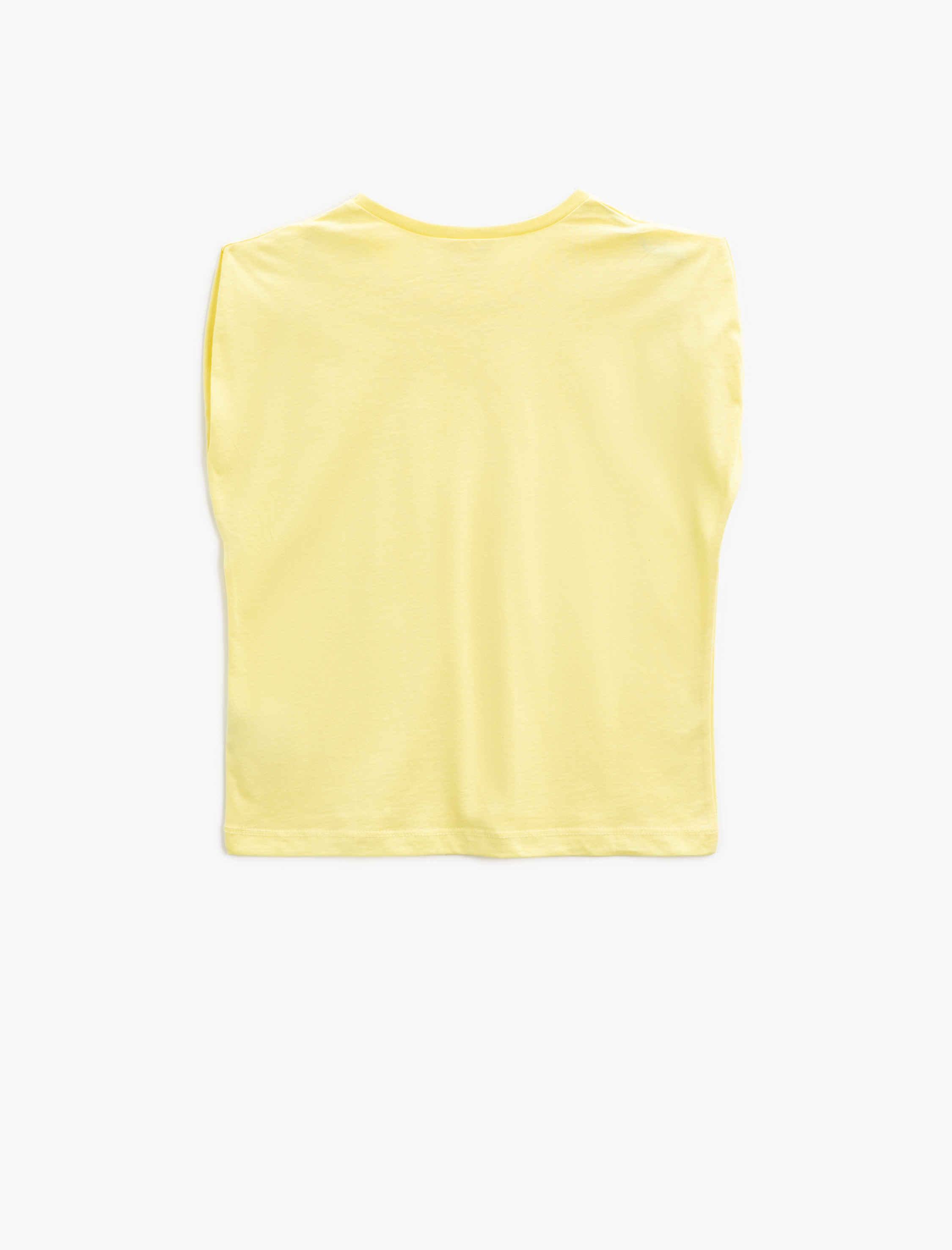  Kız Çocuk Bisiklet Yaka Tişört Pamuklu Basic