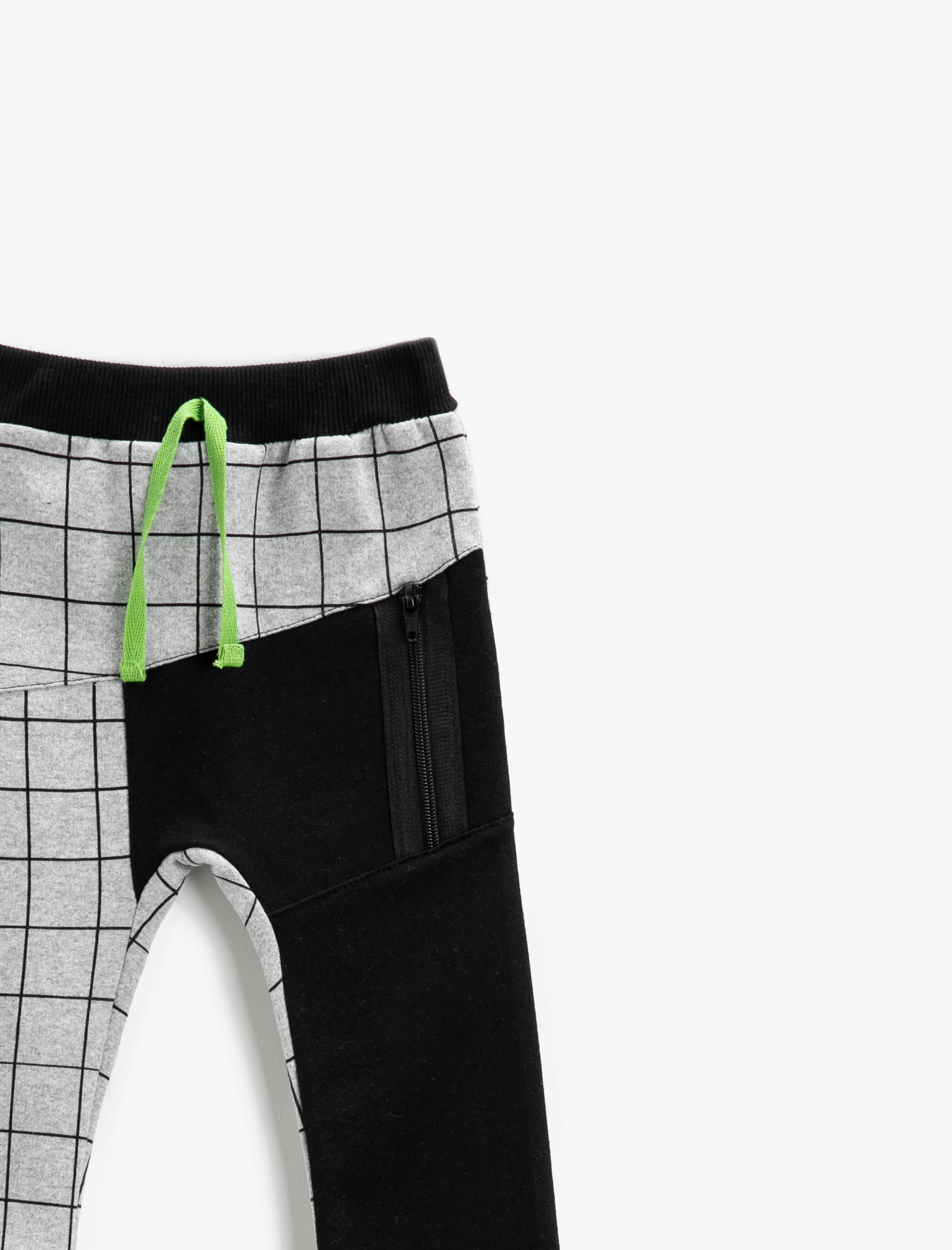  Erkek Bebek Belden Bağlamalı Jogger Çizgili Eşofman Altı