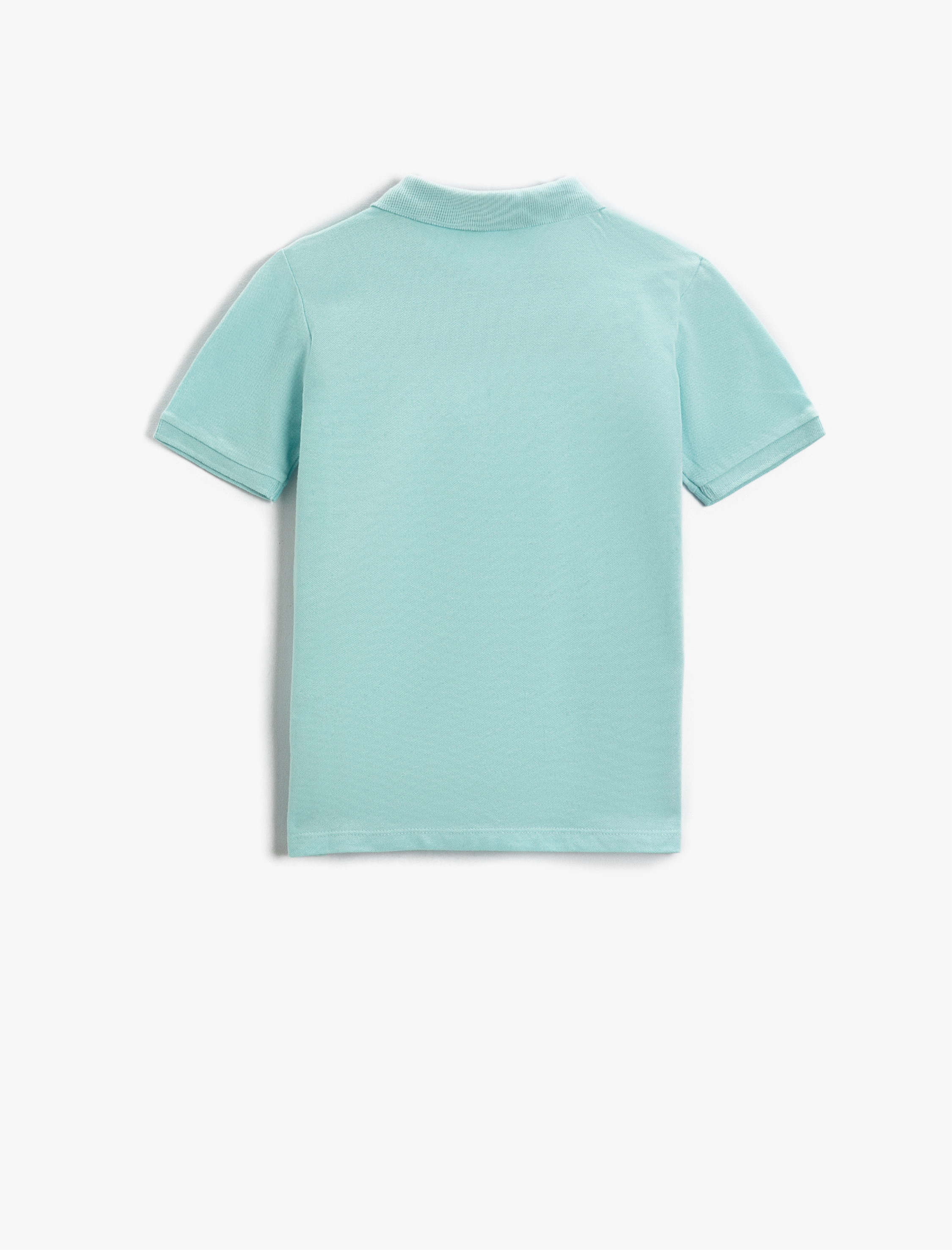  Erkek Çocuk Basic Kol Ucu Triko Detaylı Polo Pike Tişört