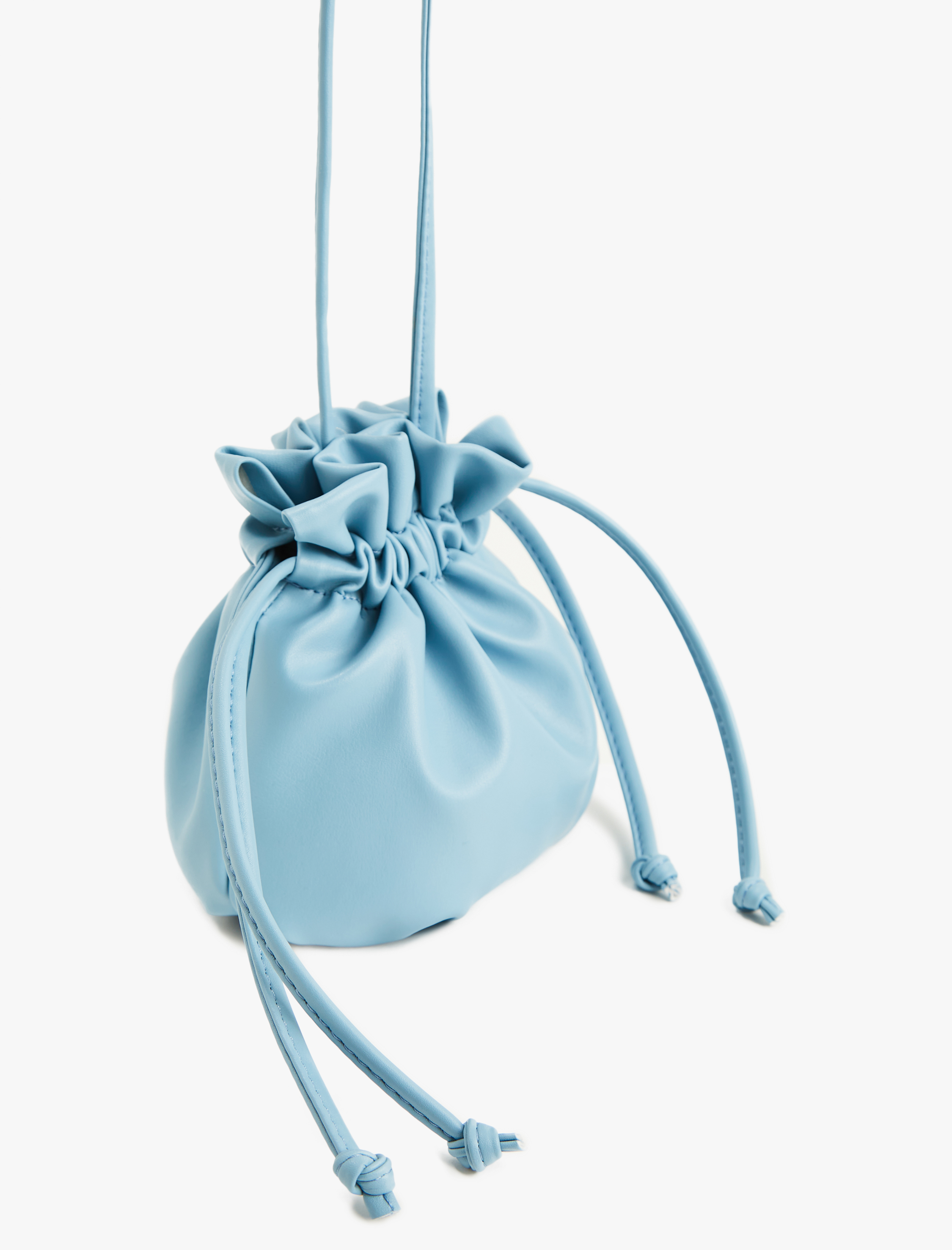 Kadın Omuz Çantası Büzgülü Suni Deri