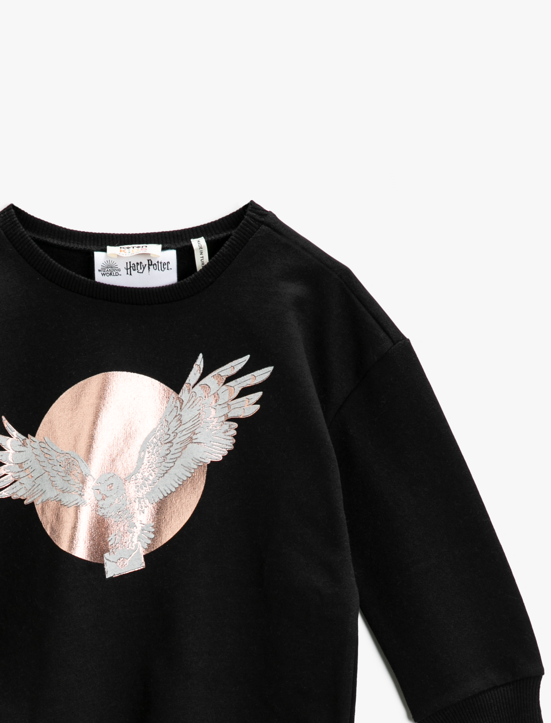  Kız Çocuk Harry Potter Lisanslı Baskılı Sweatshirt Bisiklet Yaka