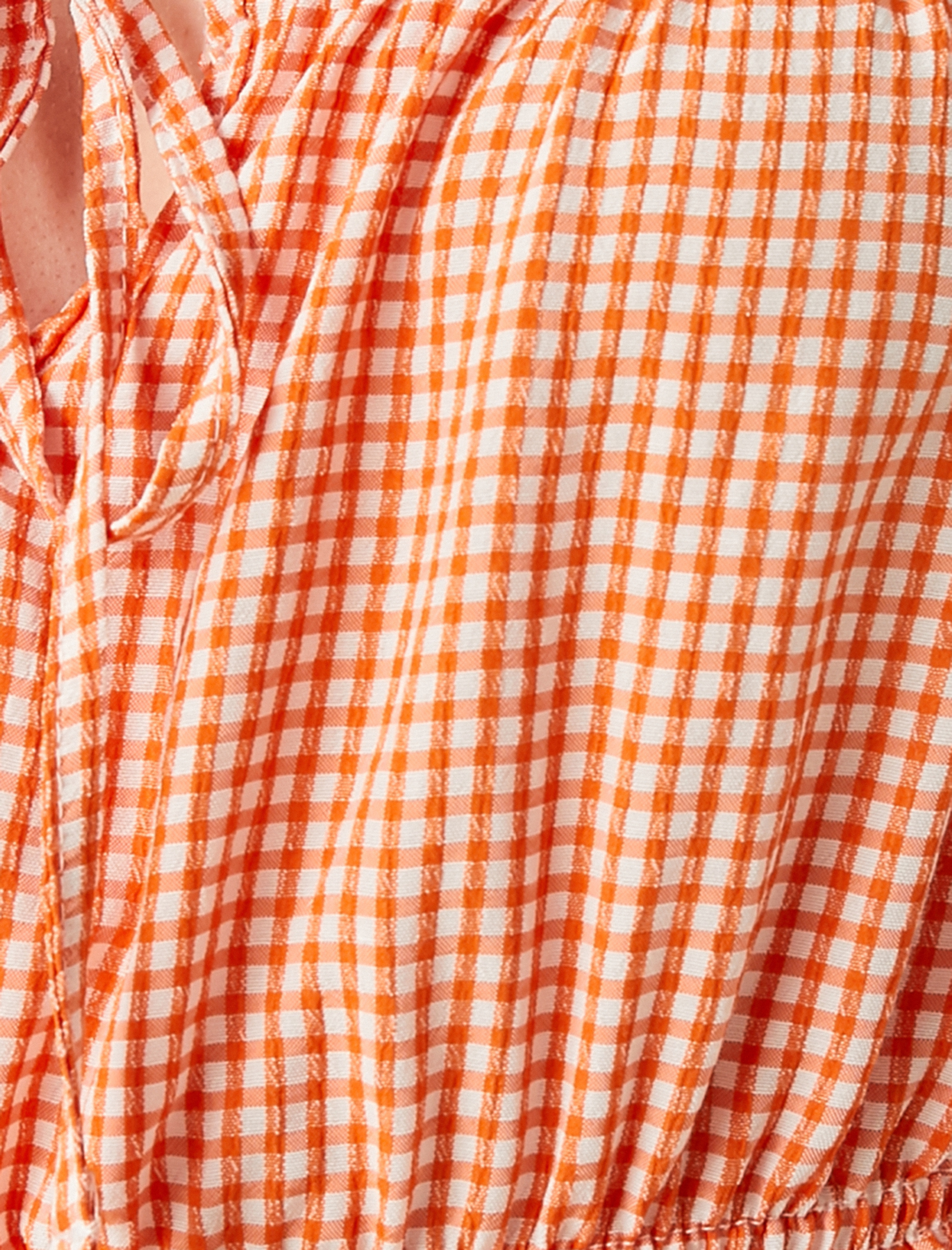   Crop Bluz Kare Yaka Balon Kollu