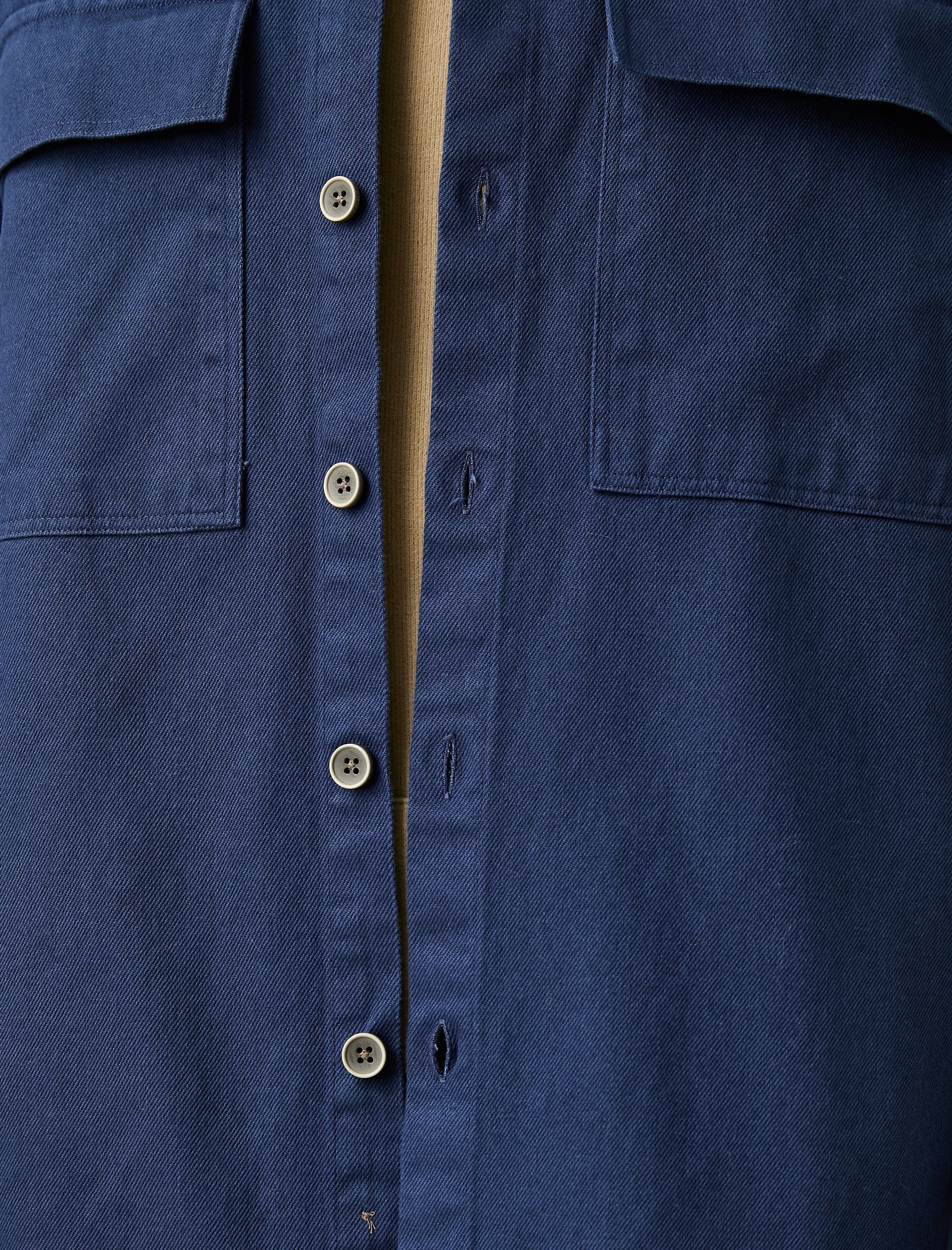   Kışlık Gömlek Cep Detaylı Klasik Yaka Düğmeli