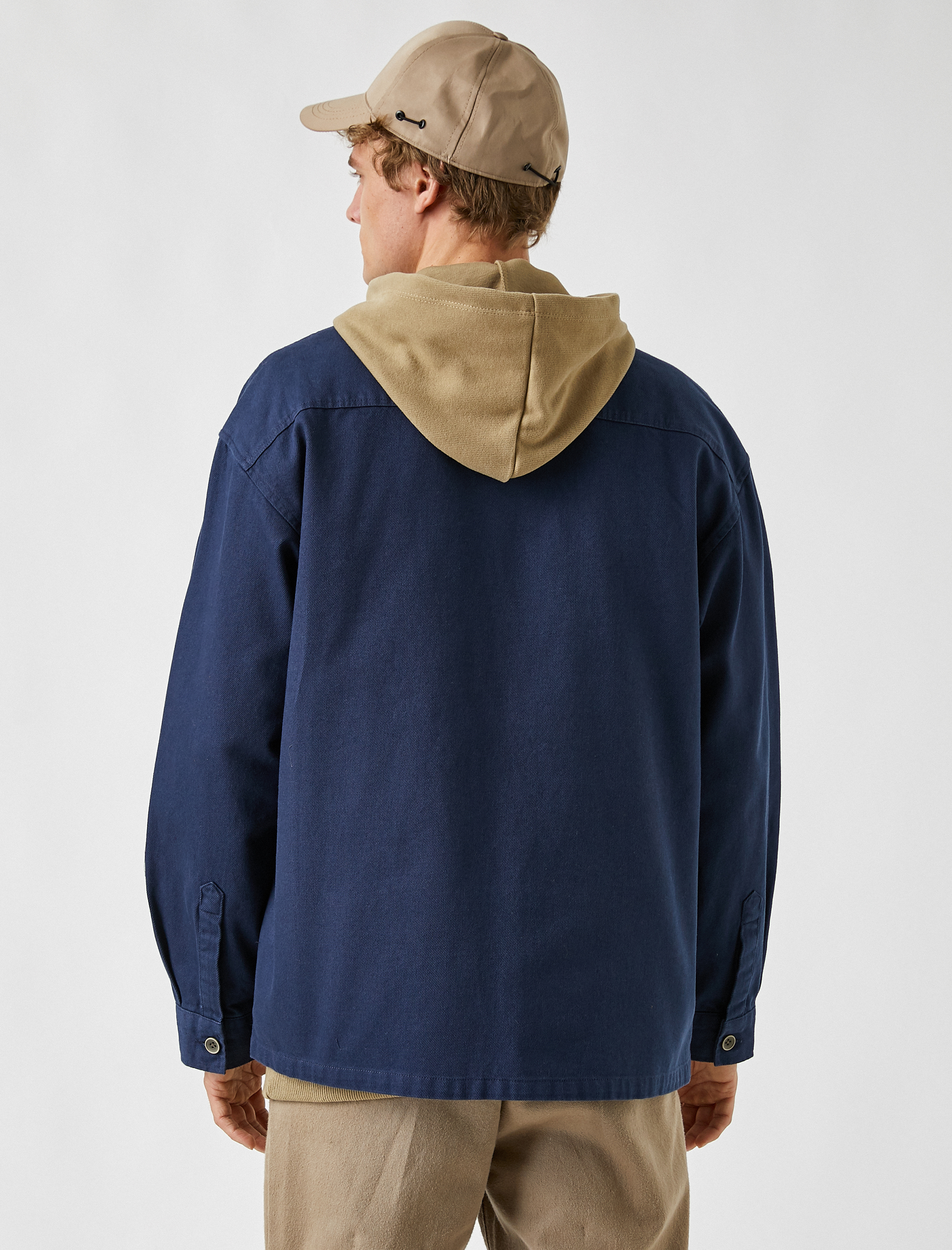   Kışlık Gömlek Cep Detaylı Klasik Yaka Düğmeli