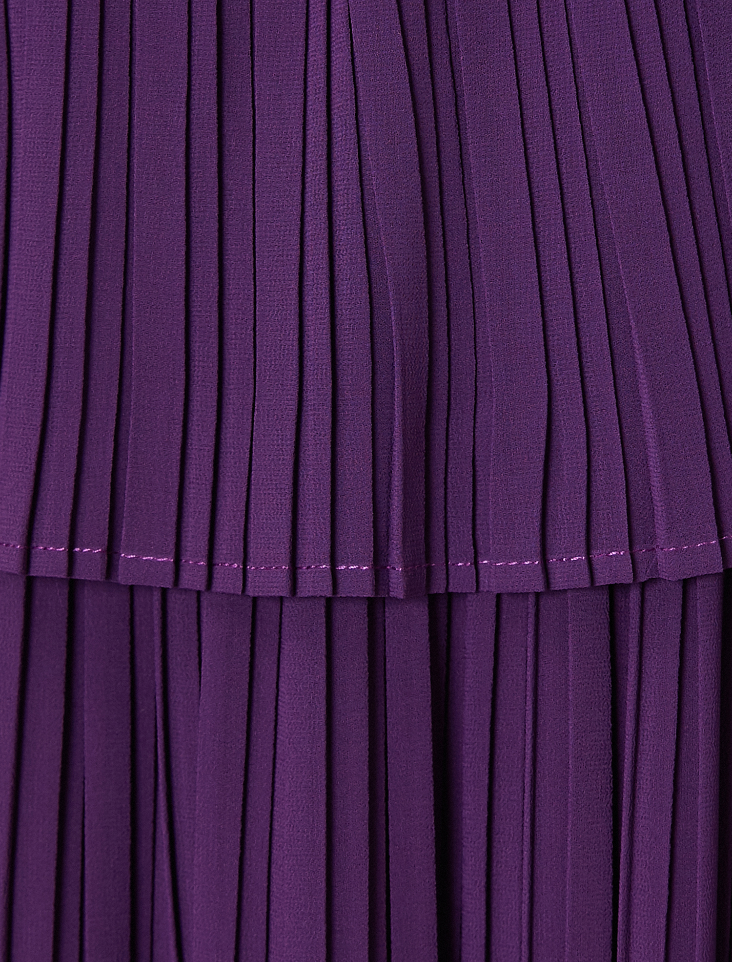   Pilili Uzun Abiye Elbise İki Parça Görünümlü