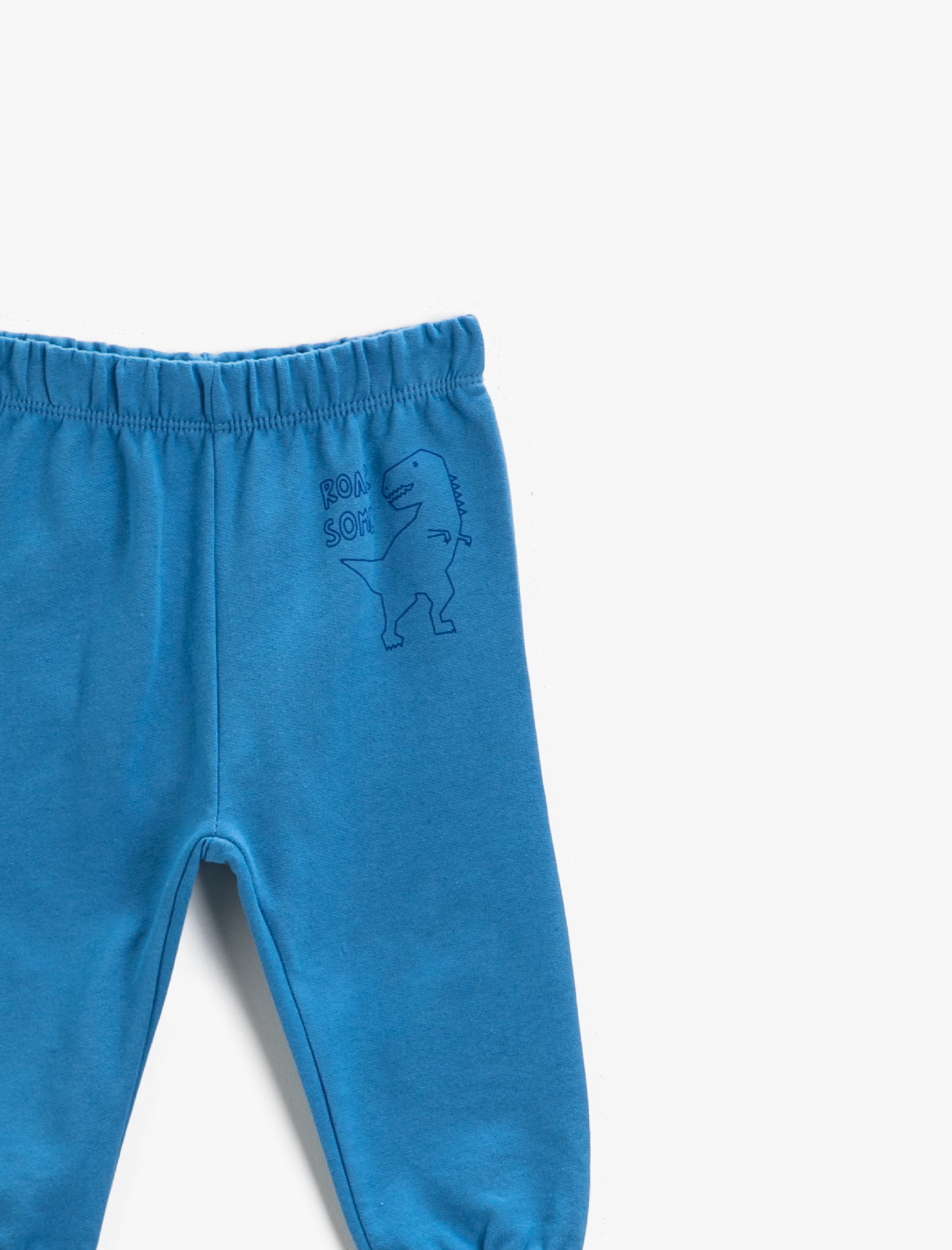 Erkek Bebek Beli Lastikli Jogger Eşofman Altı Pamuklu