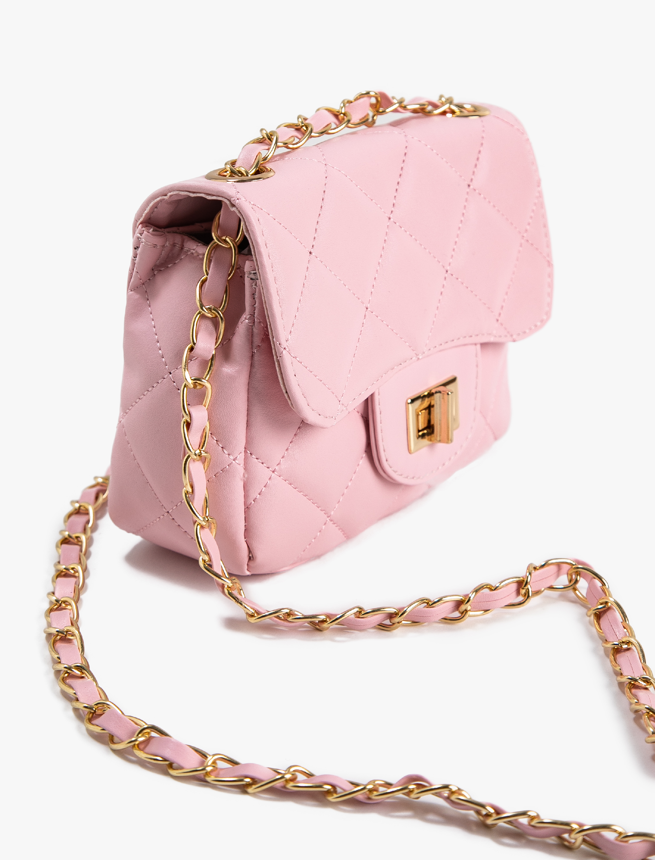  Kadın Kapitone Çapraz Çanta Zincir Askılı